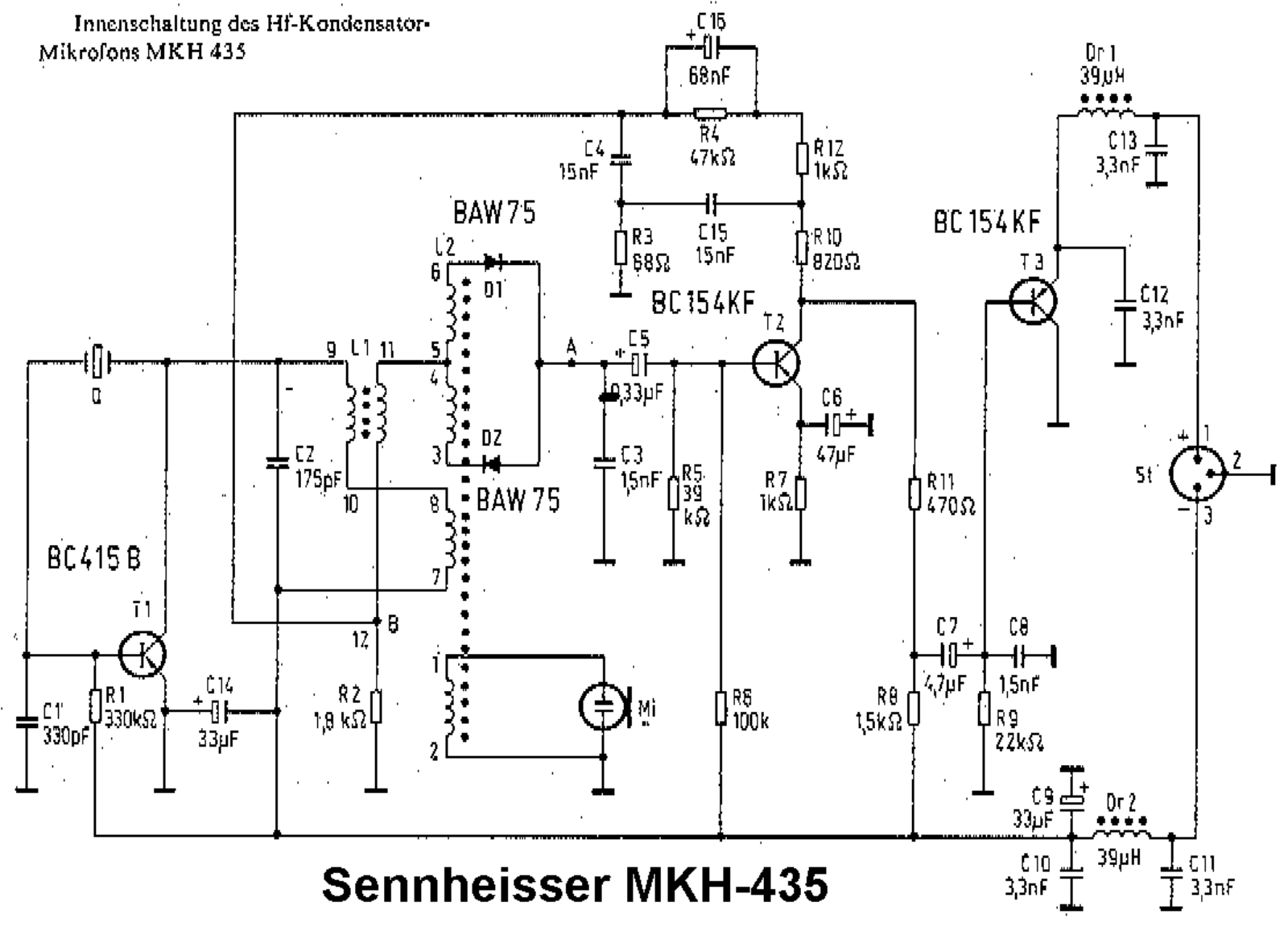 Sennheiser mkh 435 schematic