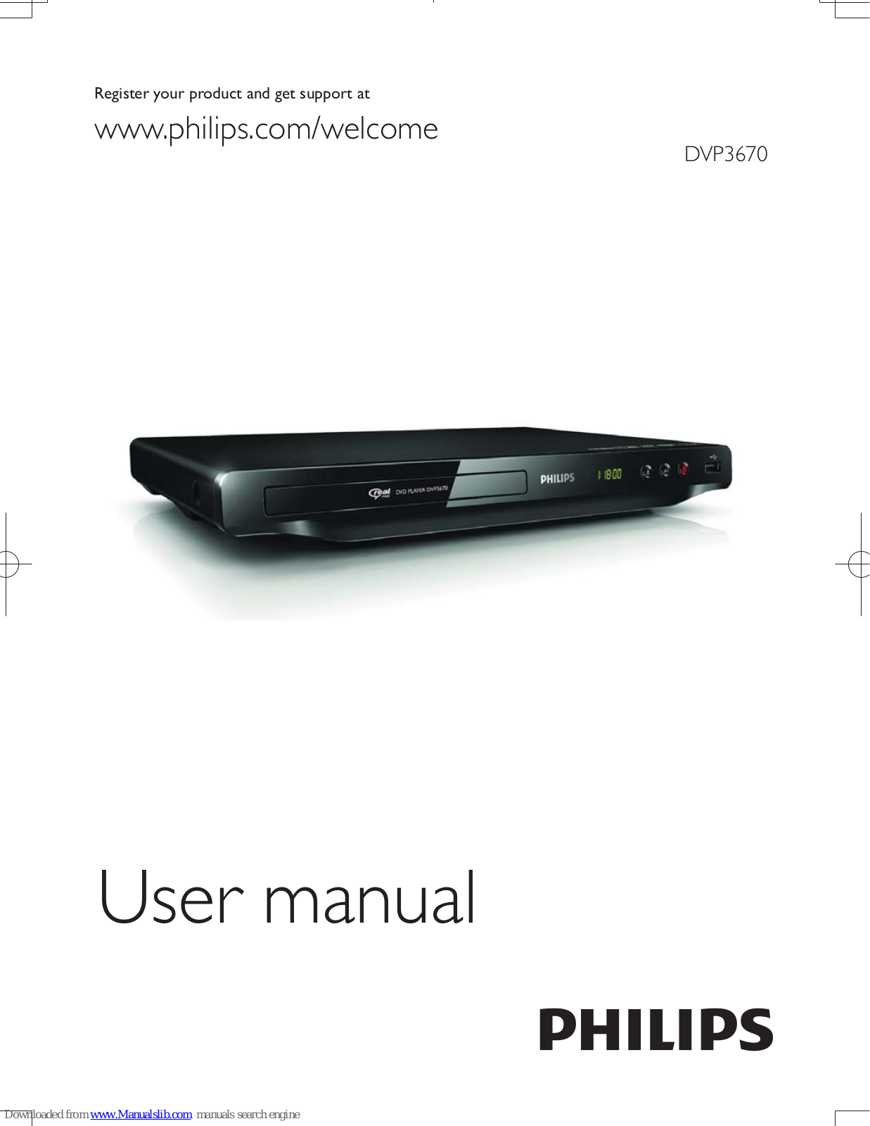 Philips DVP3670/96 User Manual