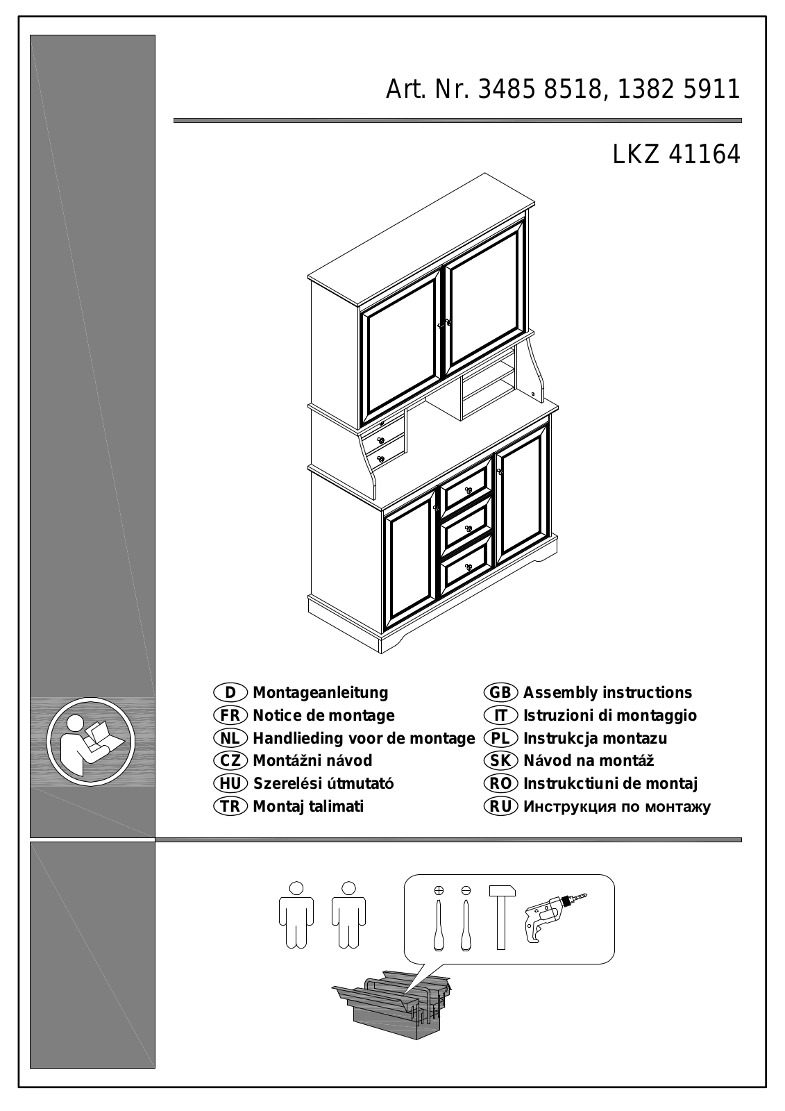 Home affaire 3485 8518, 1382 5911 Assembly instructions