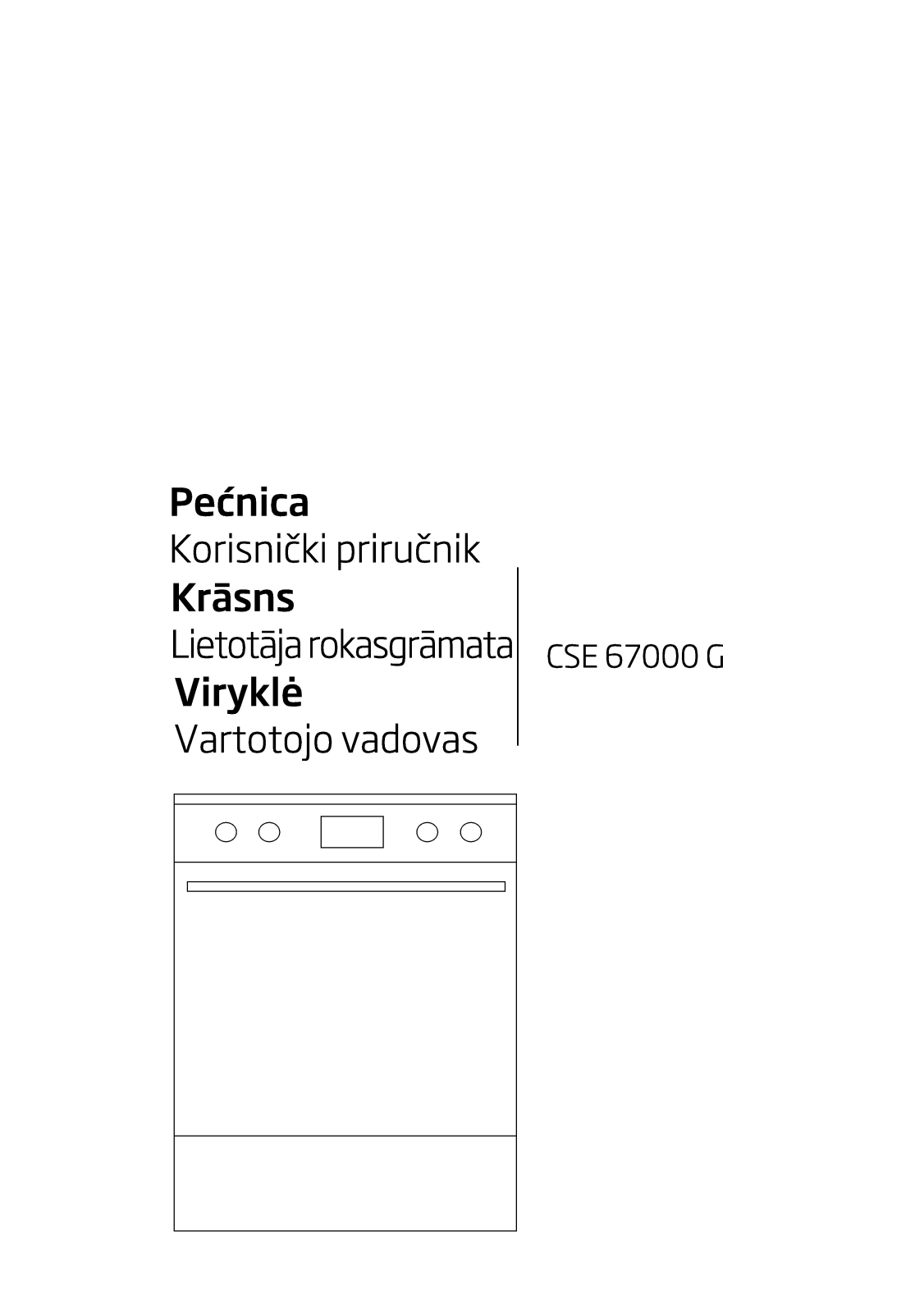 Beko CSE67000G User manual