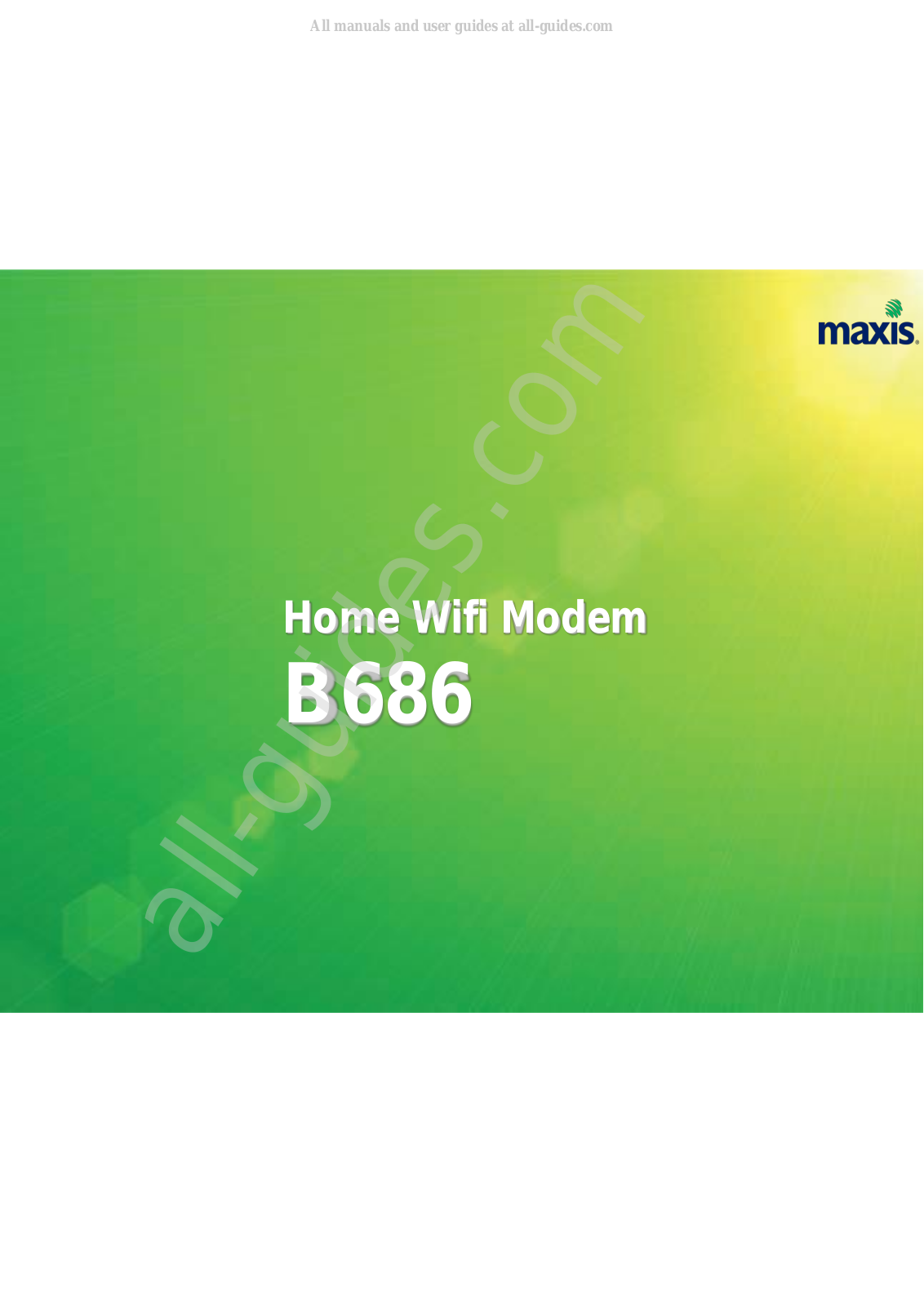 Maxis B686 User Manual