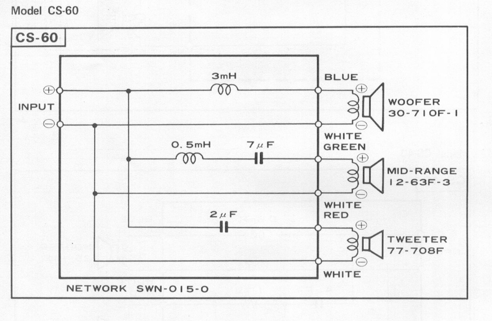 Pioneer CS-60 Schematic