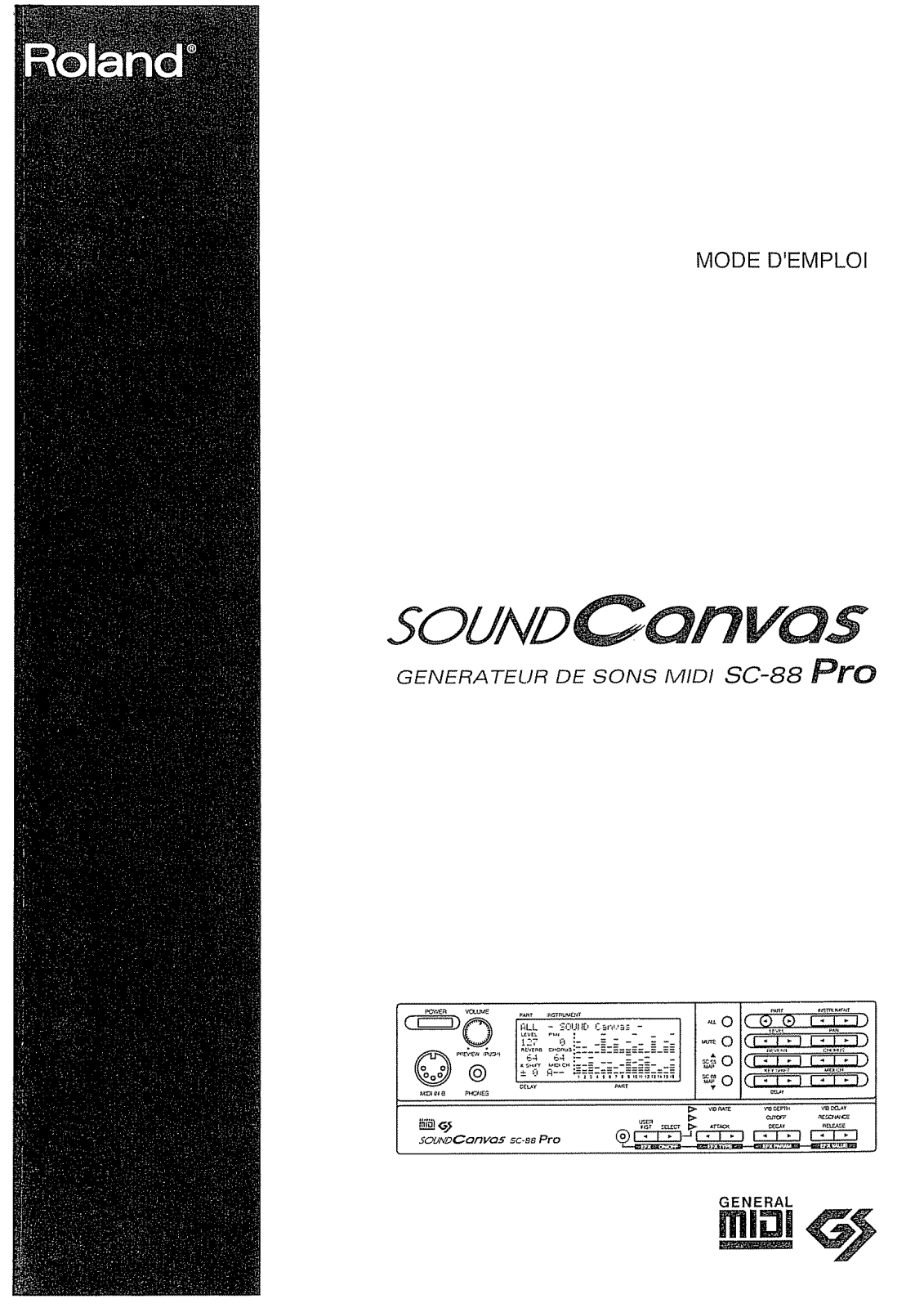 ROLAND SC-88 PRO User Manual