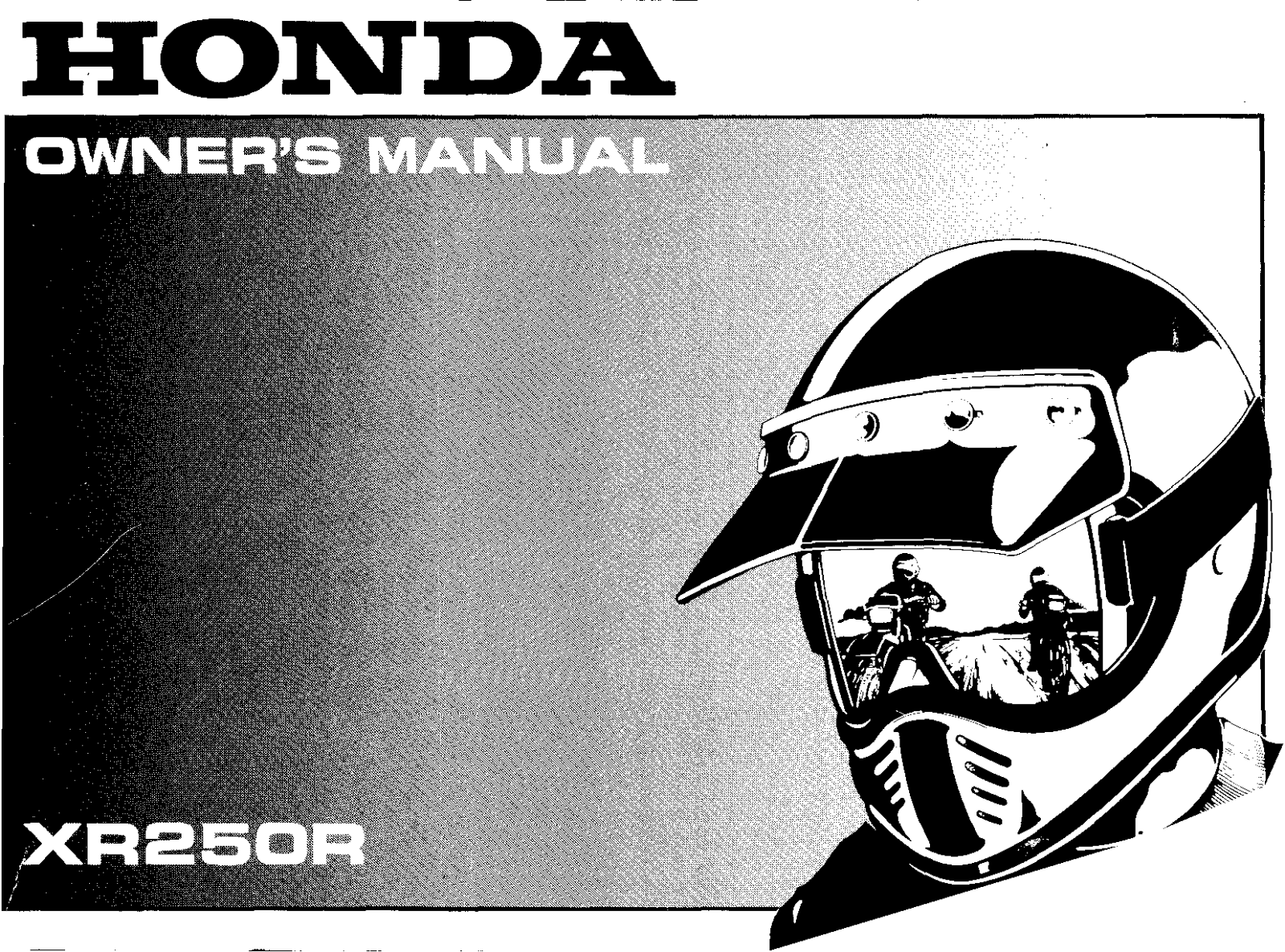 Honda XR250R 2000 Owner's Manual