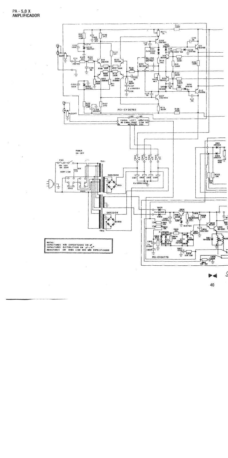 Cygnus PA5.0X Schematic