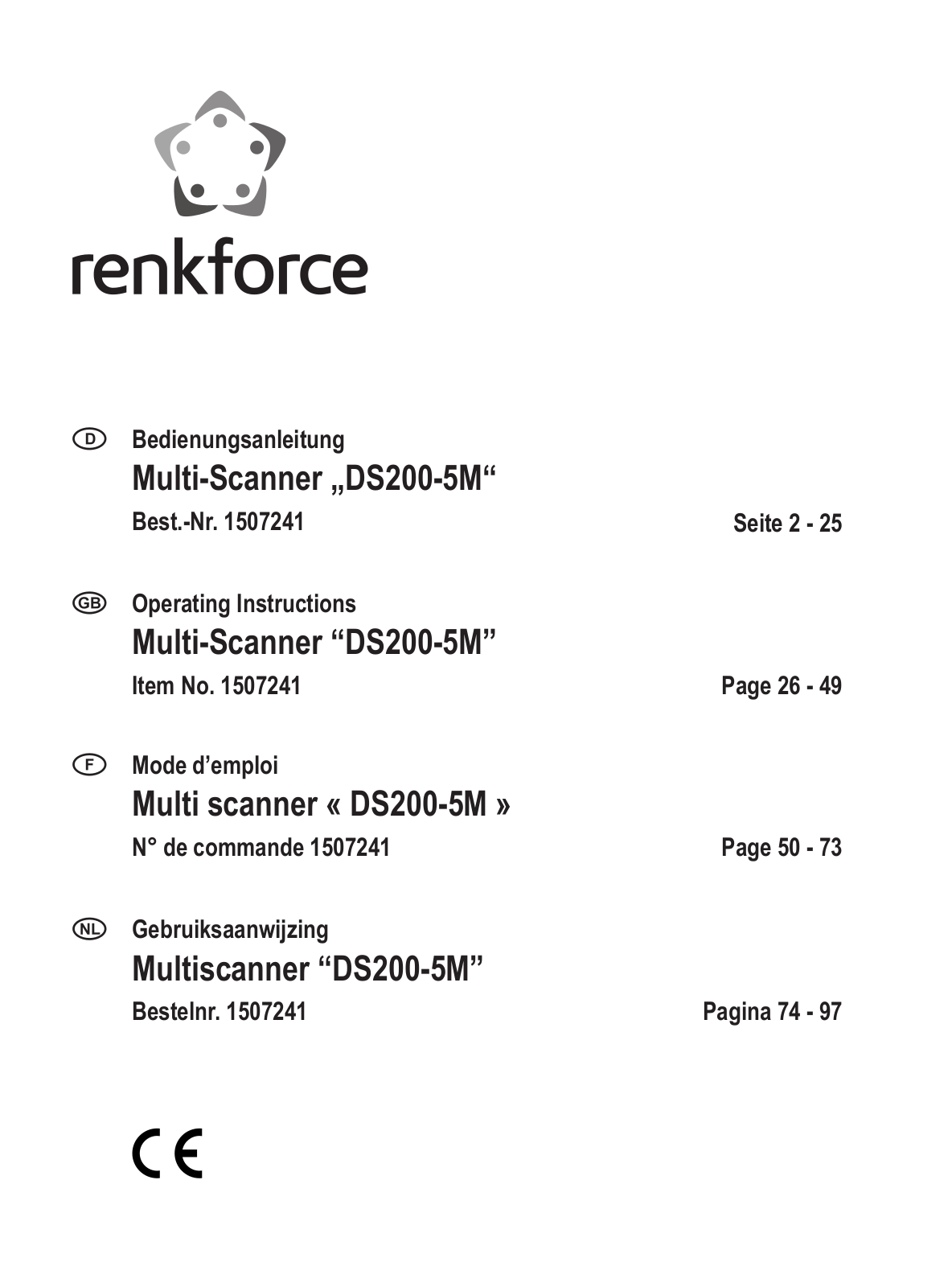 Renkforce 150 72 41 Operating Instructions