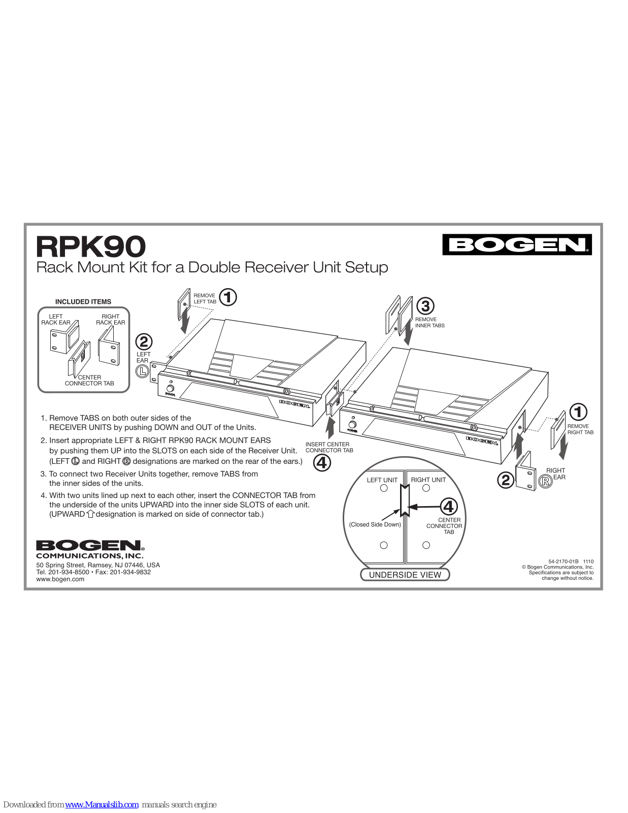 Bogen RPK90 Setup Manual