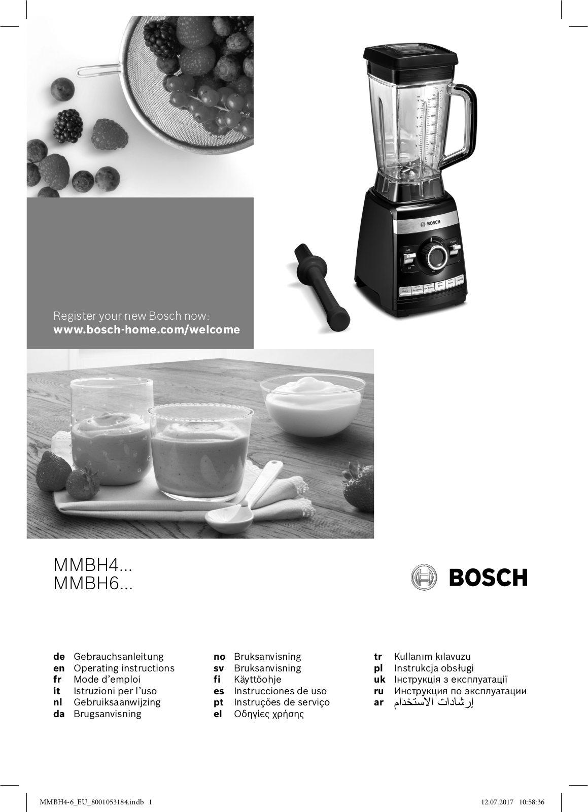 Bosch MMBH6P6B User Manual