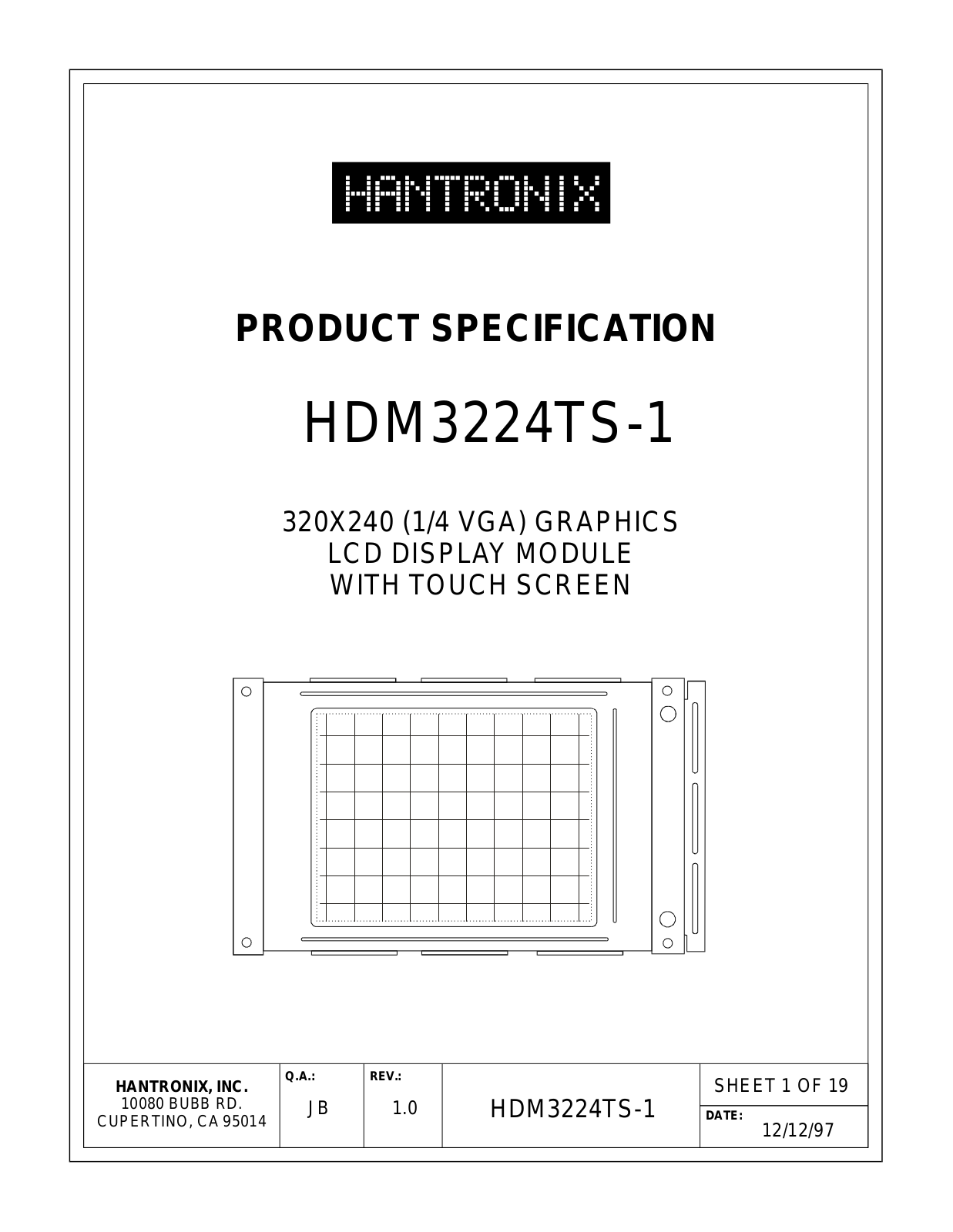 HANTRONIX HDM3224TS-1 Datasheet