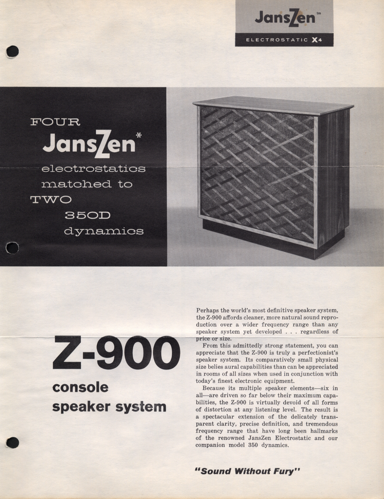 JansZen Z-900 Brochure