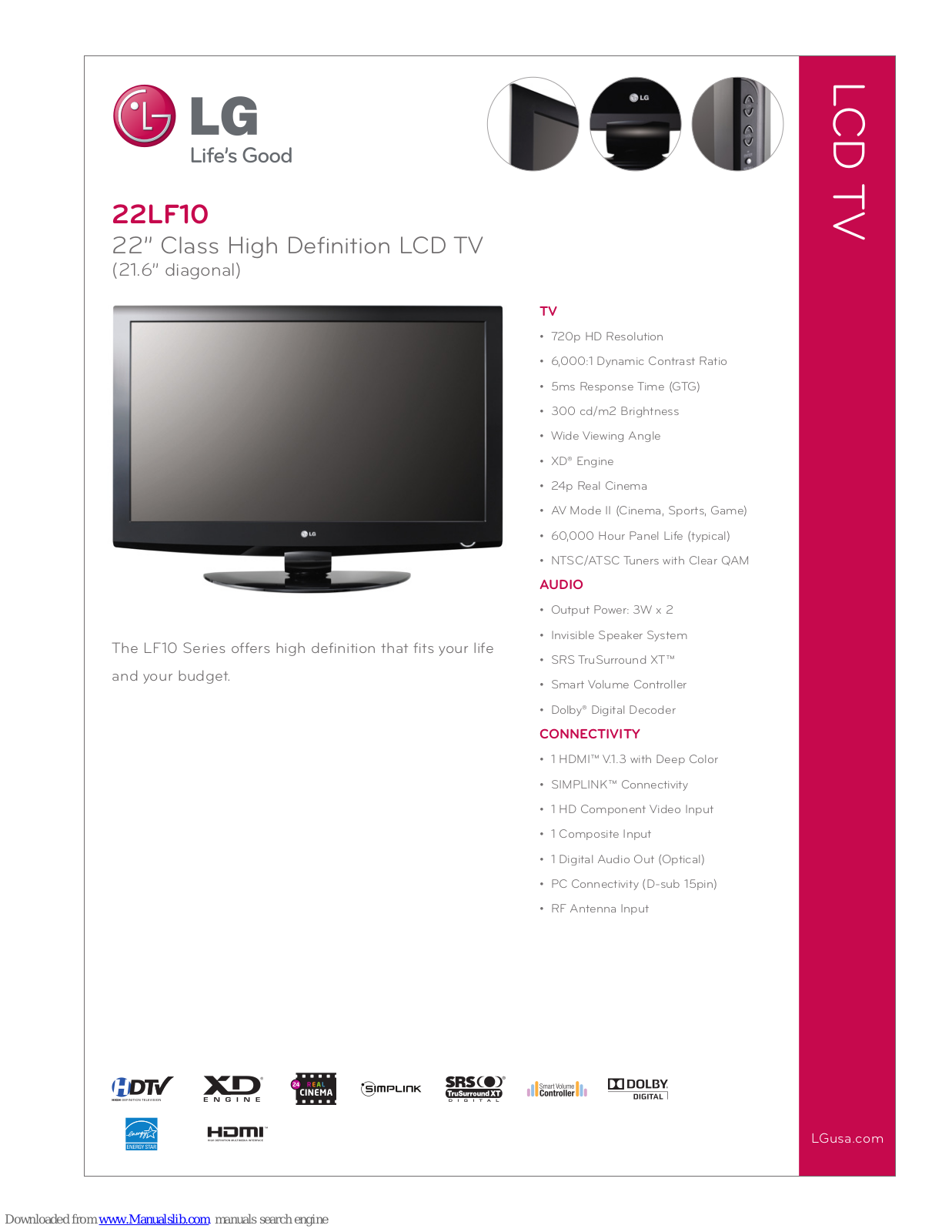 LG 22LF10 - - 22