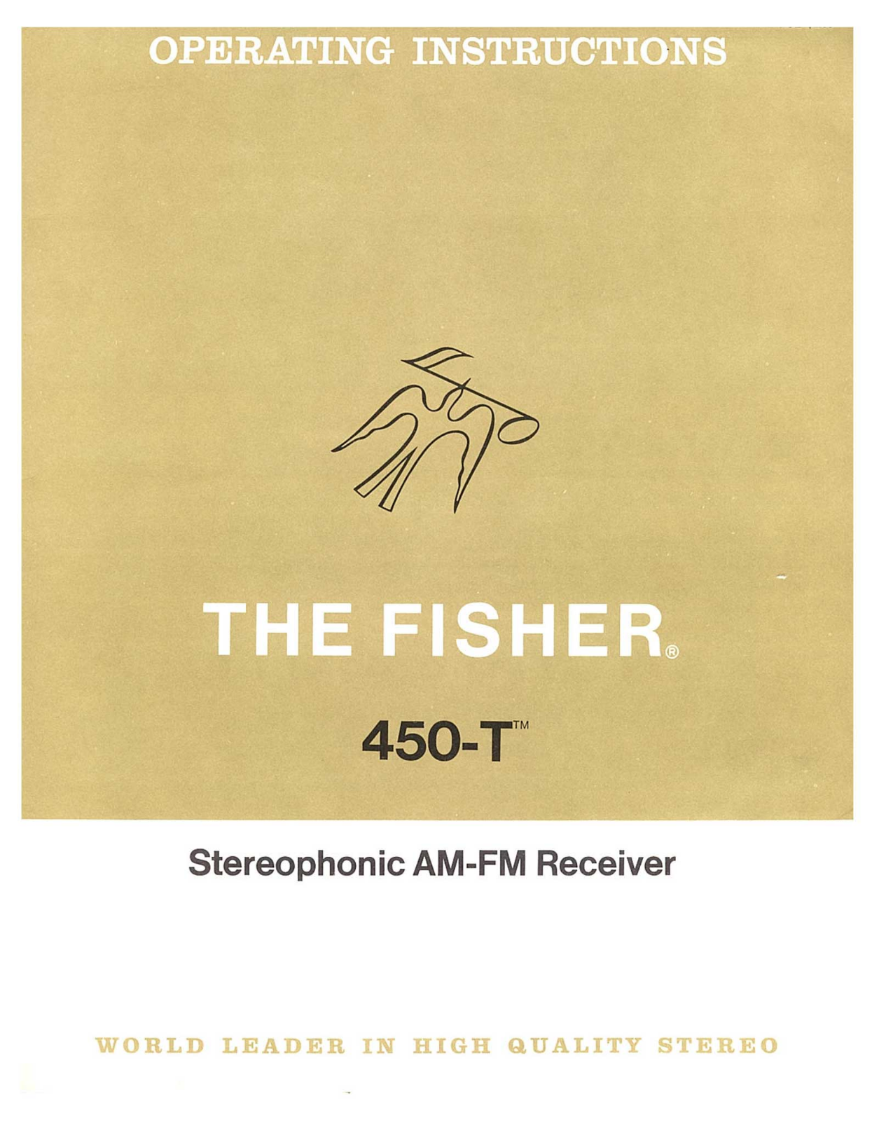 Fisher 450-T Owners manual