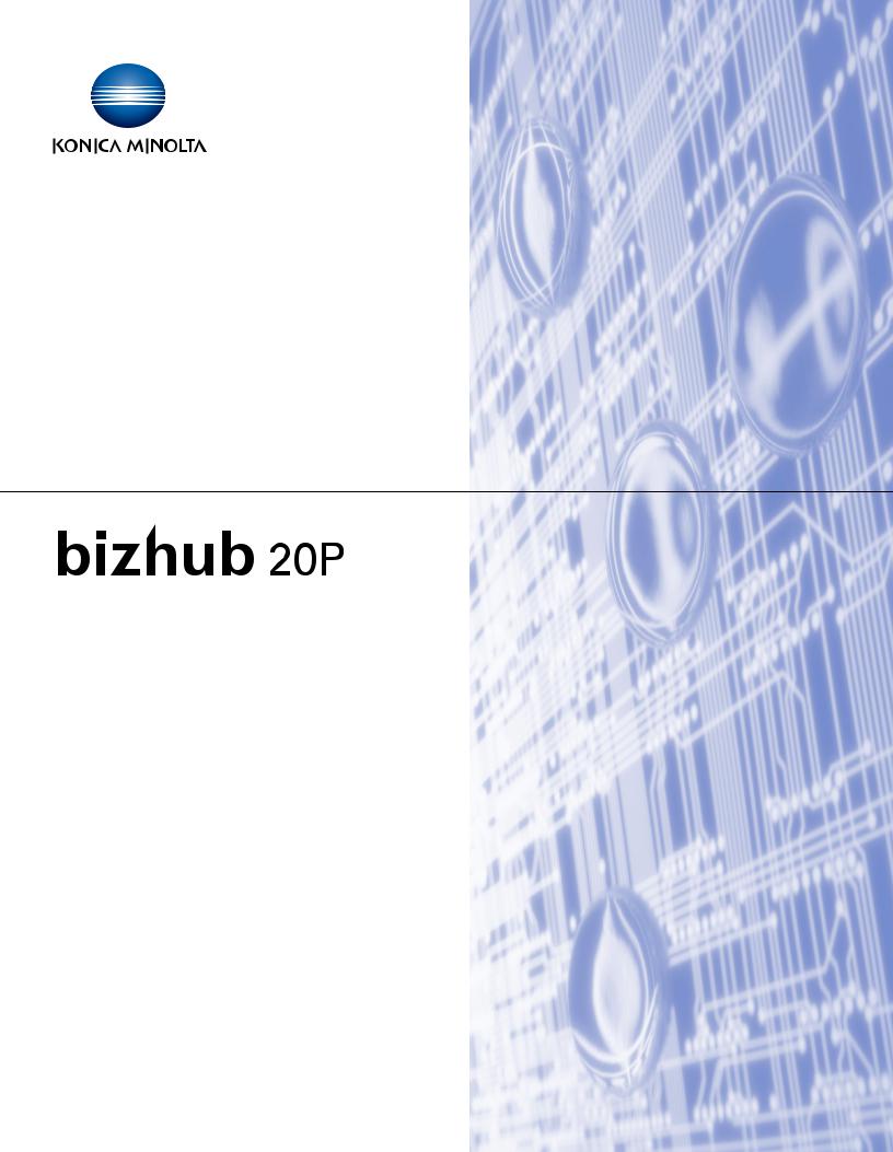 Konica Minolta Bizhub 20p User Manual
