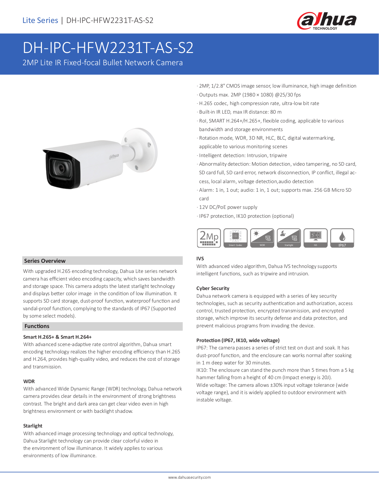 Dahua DH-IPC-HFW2231T-AS-S2 User Manual