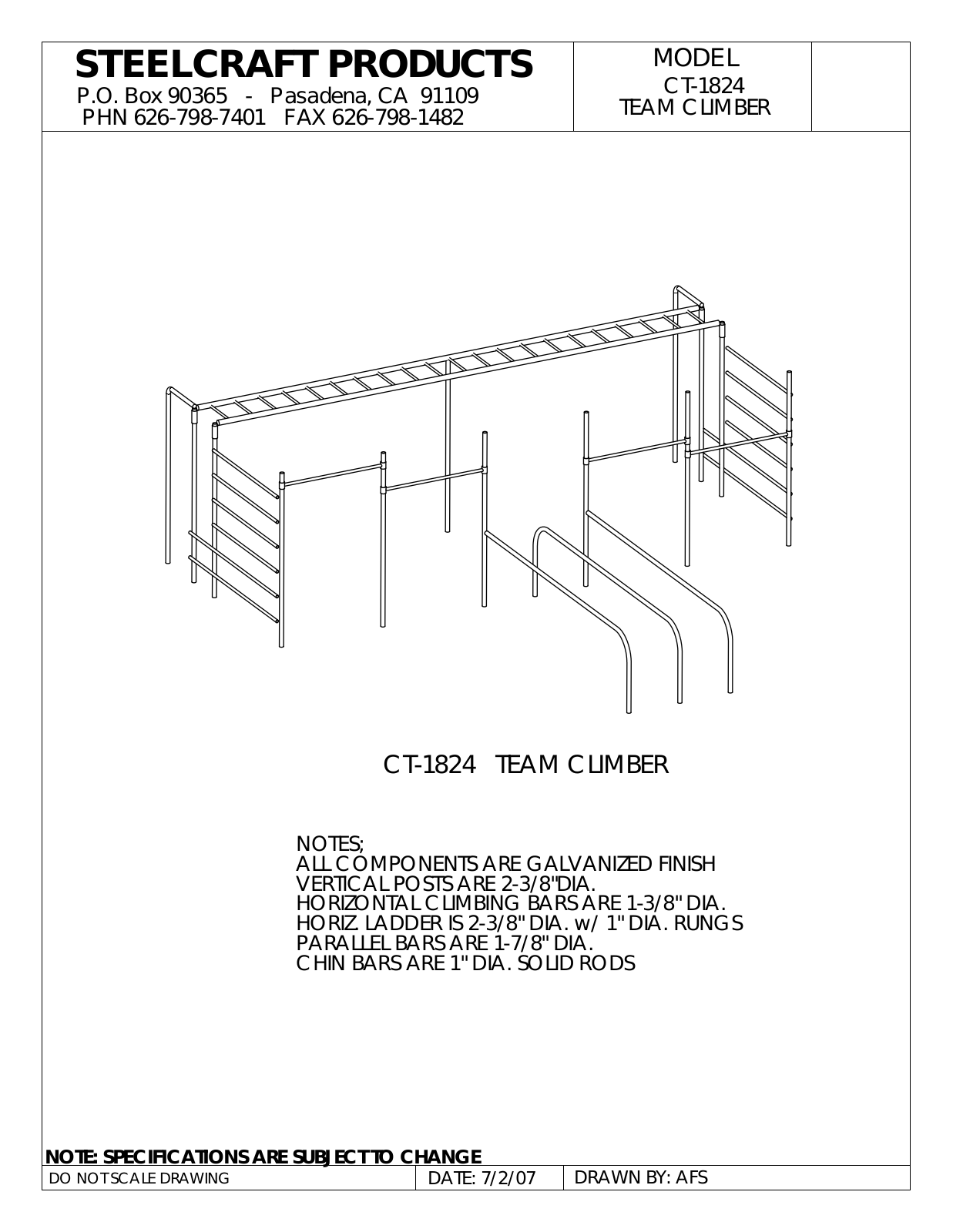 LA STEELCRAFT CT-1824 User Manual