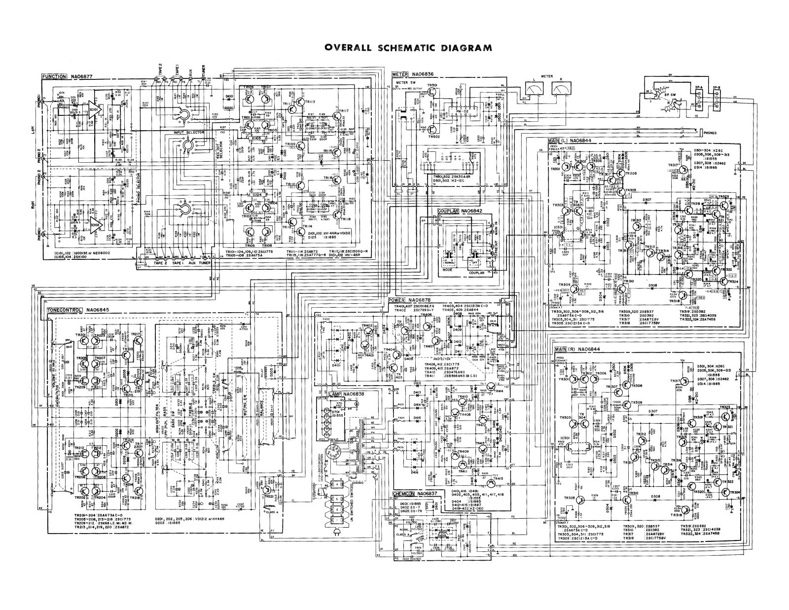 Yamaha CA-2010 Schematic