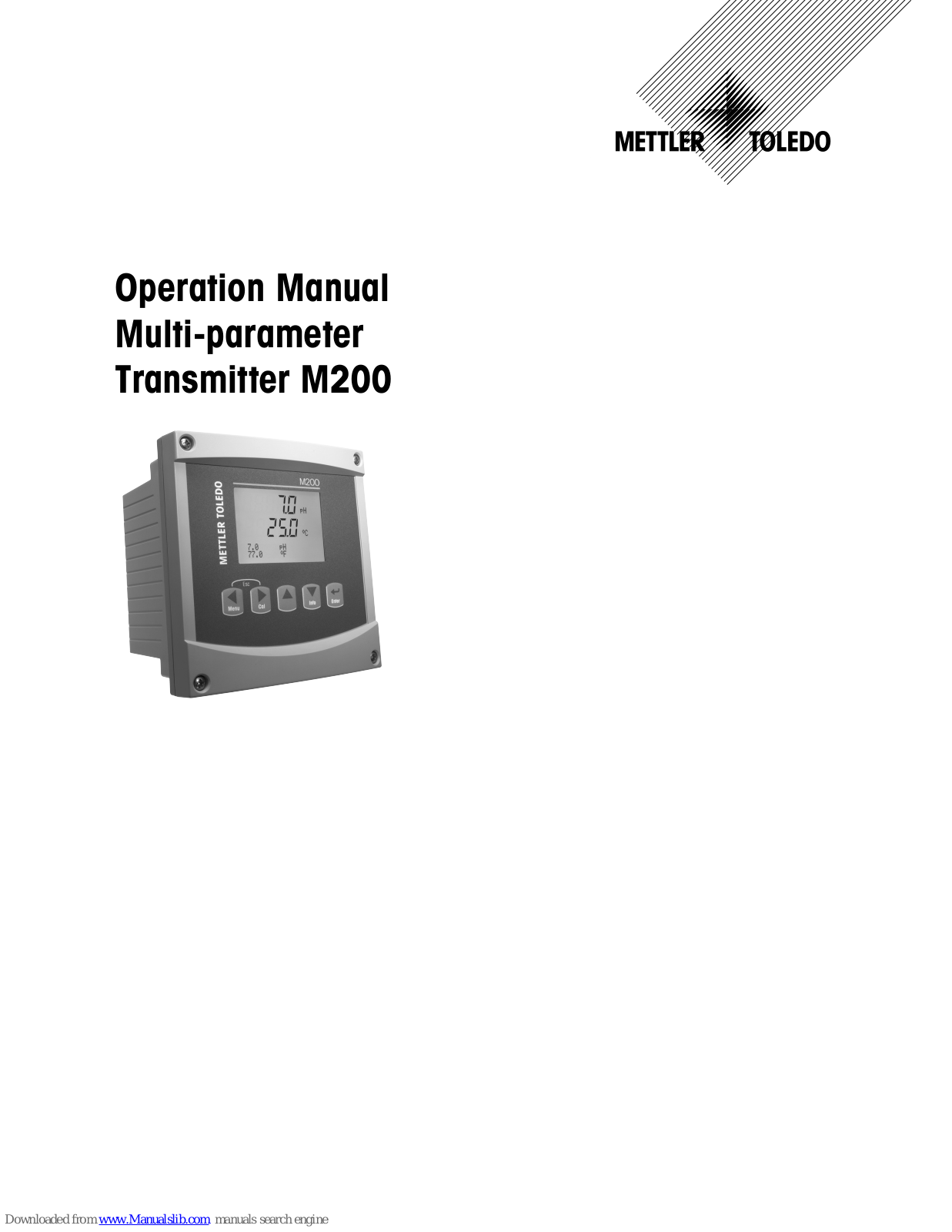 Mettler Toledo M200 Operation Manual