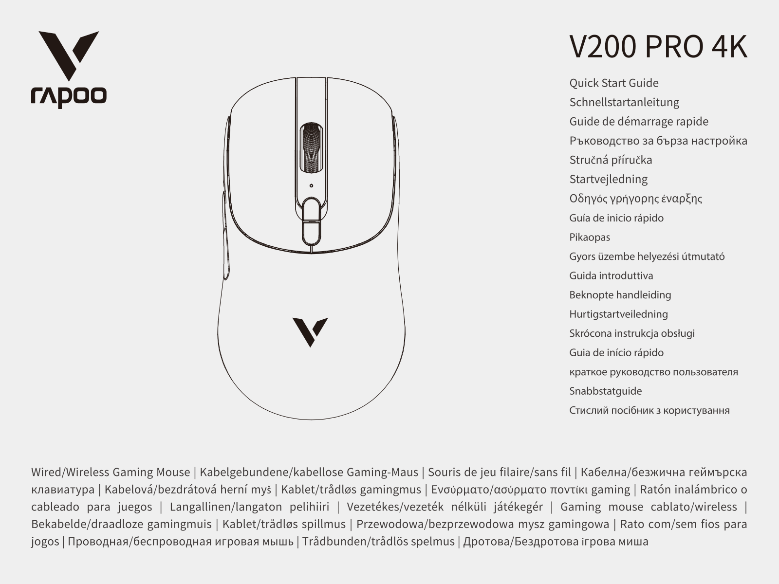 RAPOO V200 PRO 4K User guide - ManualMachine.com