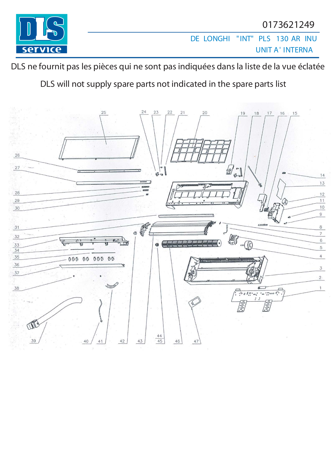 DELONGHI PLS 130 AR INU Schematics