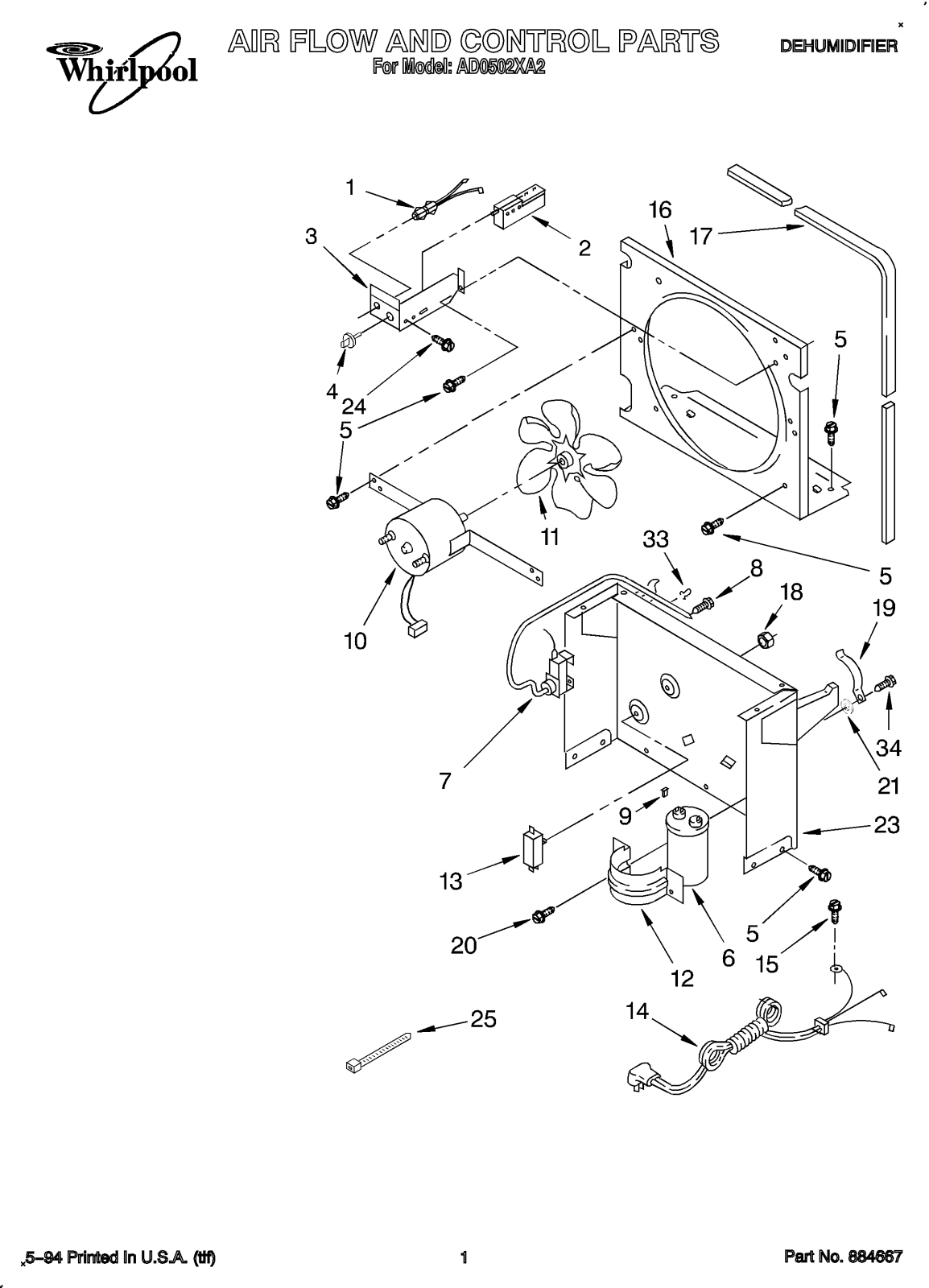 Whirlpool Ad0502xa2, Ad0502xz0 Installation Template - ManualMachine.com