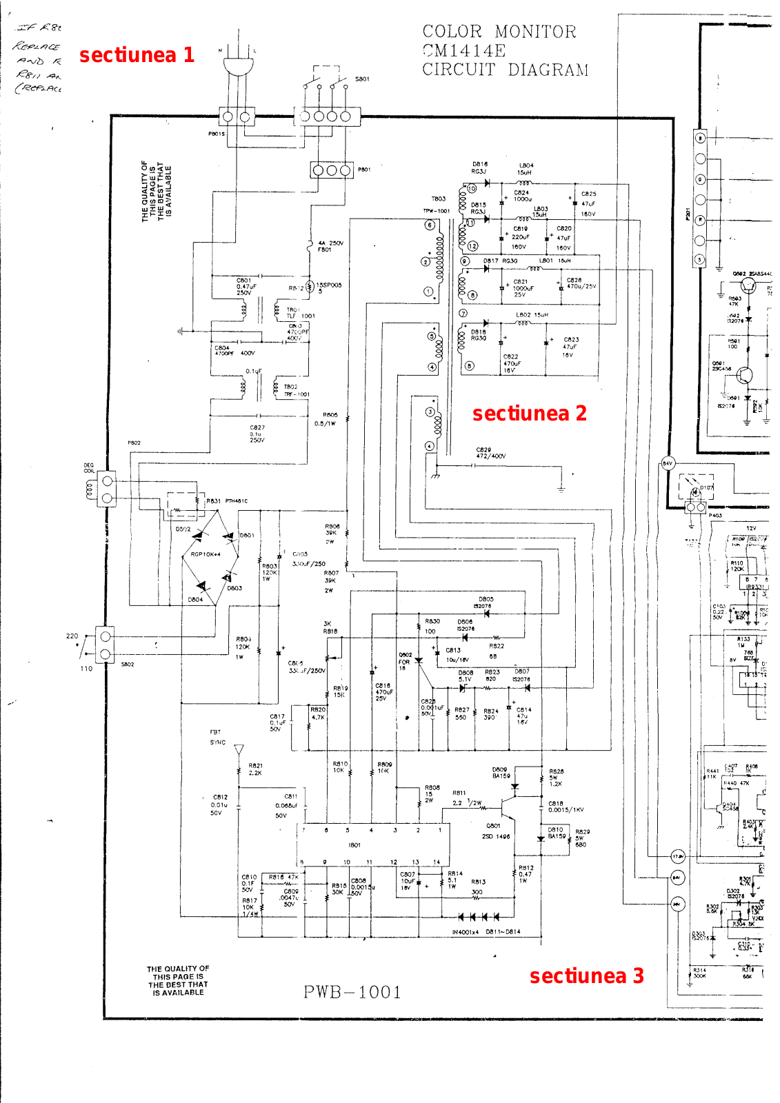 Telefunken CM-1414-E, 1414-E, 1414 Schematic