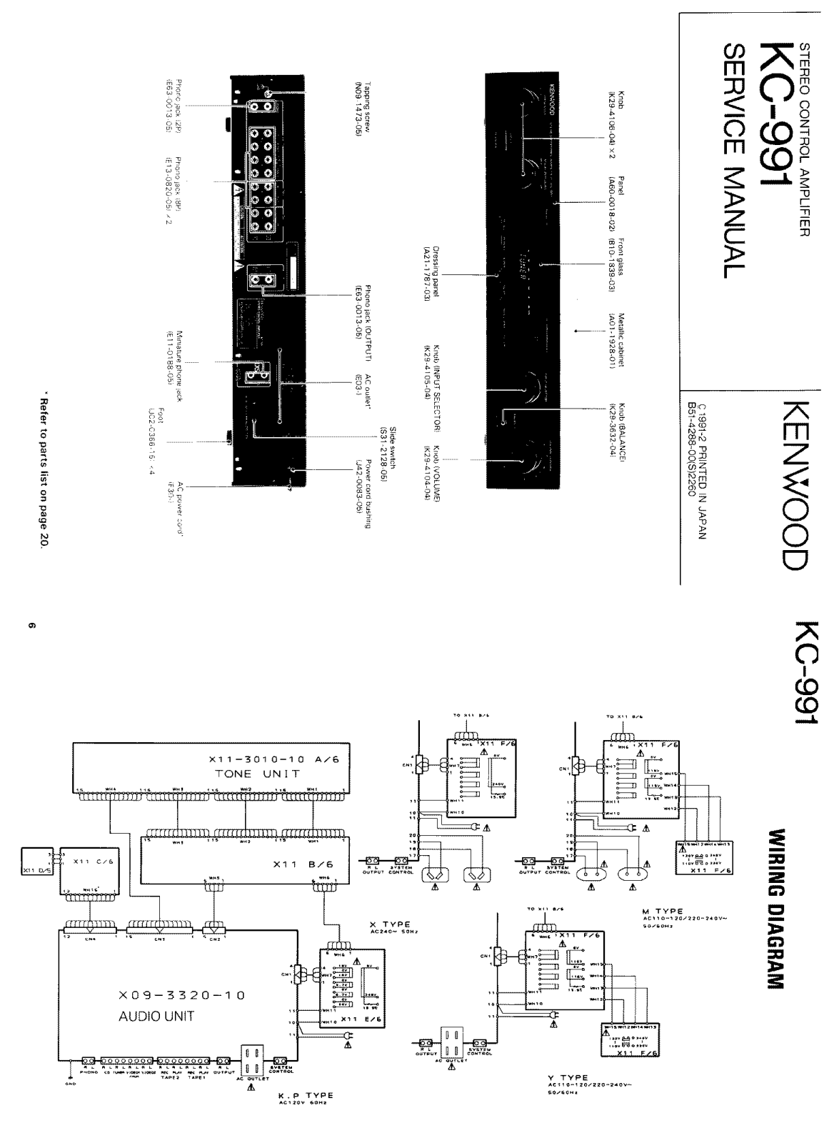 Kenwood KC-991 Service manual
