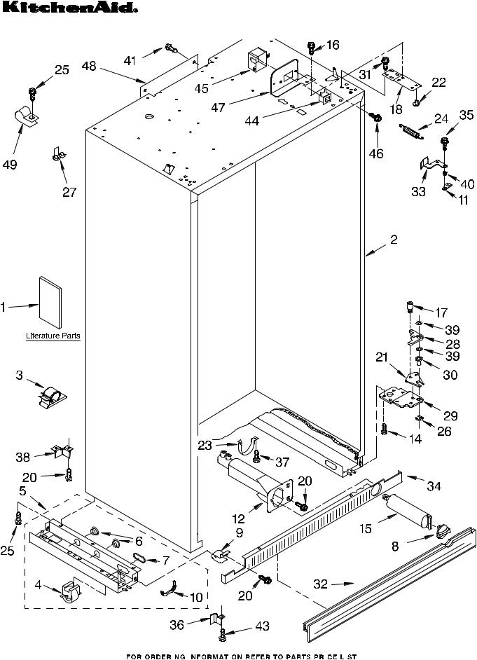 KitchenAid KSSC42FMS02 Parts List