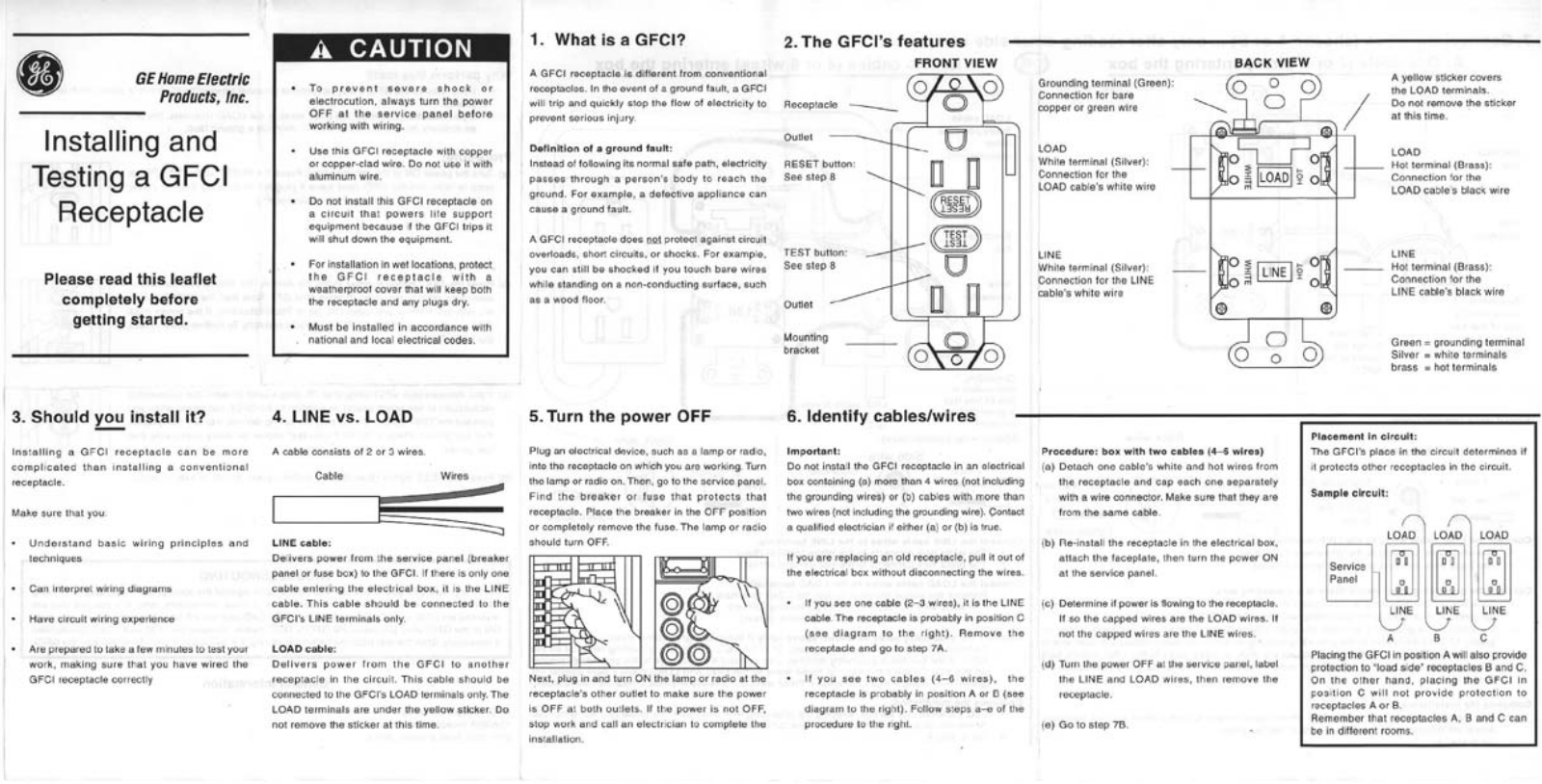 GE 51961 Owner's Manual