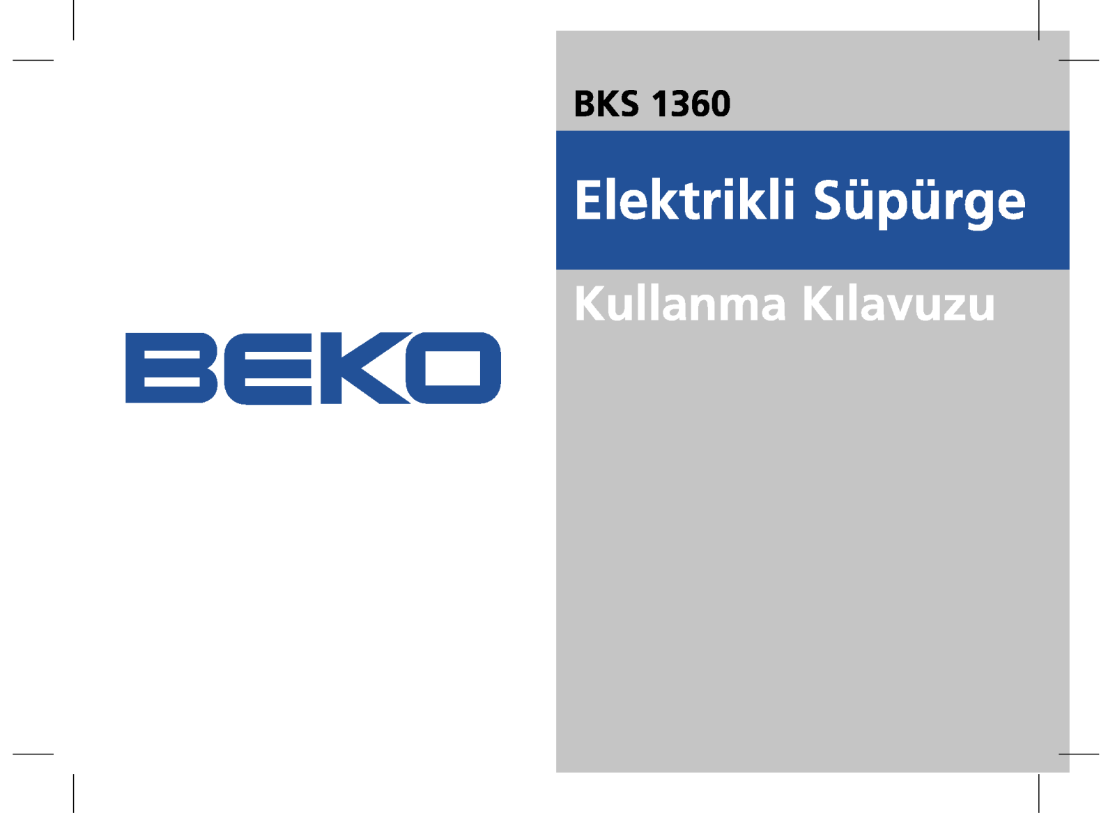 BEKO BKS 1360 User Manual