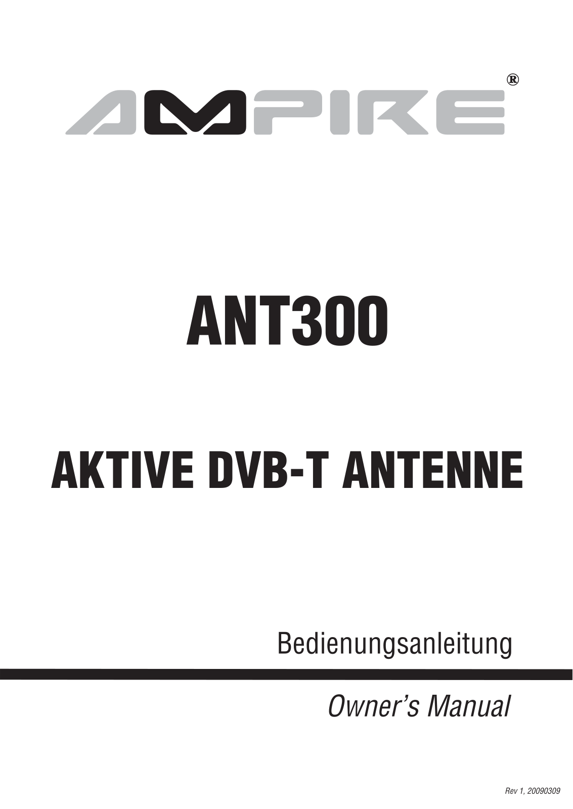 Ampire ANT300 User manual - ManualMachine.com