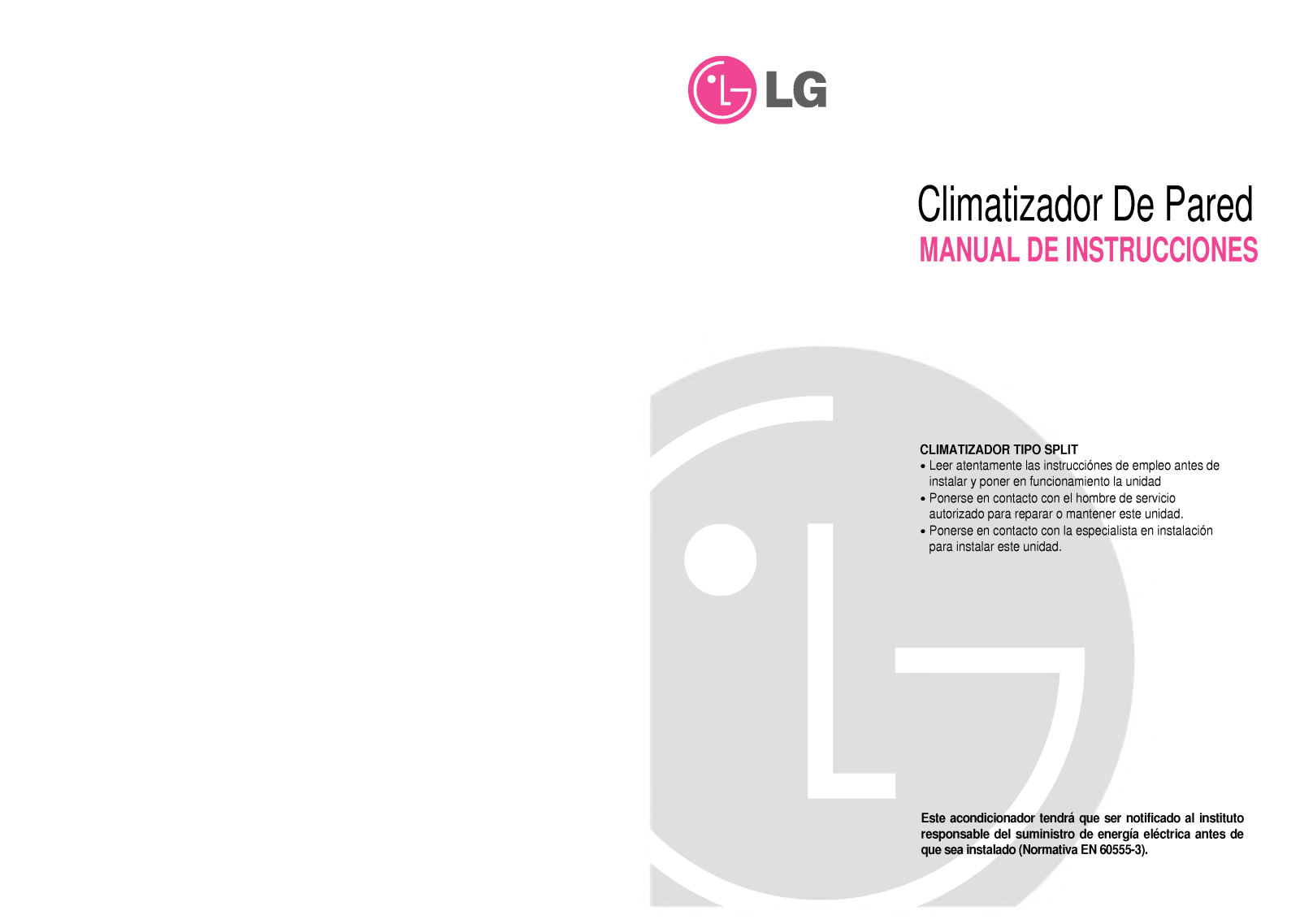 Lg LS-D2461HL, LS-D1860HL, LS-D1860CL user Manual