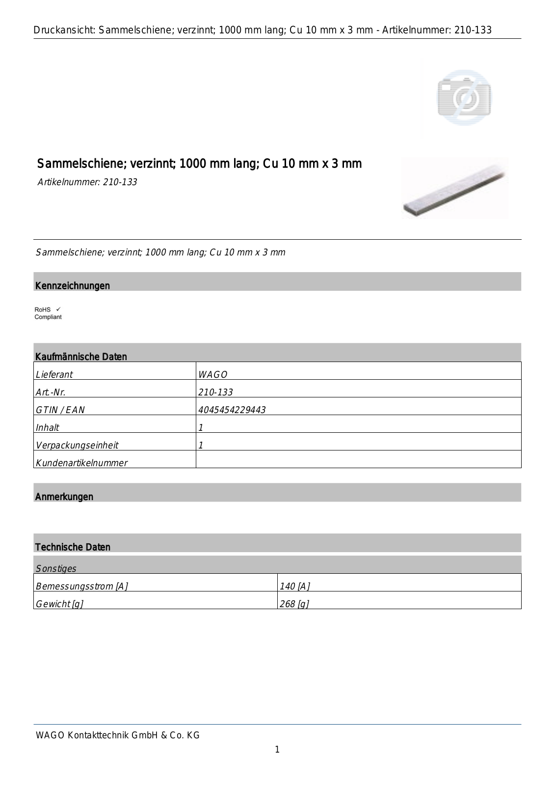 WAGO 210-133 Datasheet - ManualMachine.com