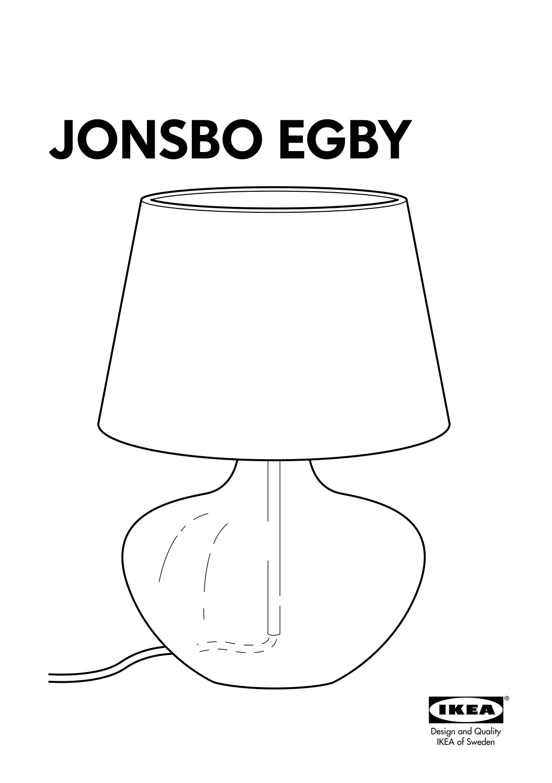 IKEA JONSBO EGBY User Manual