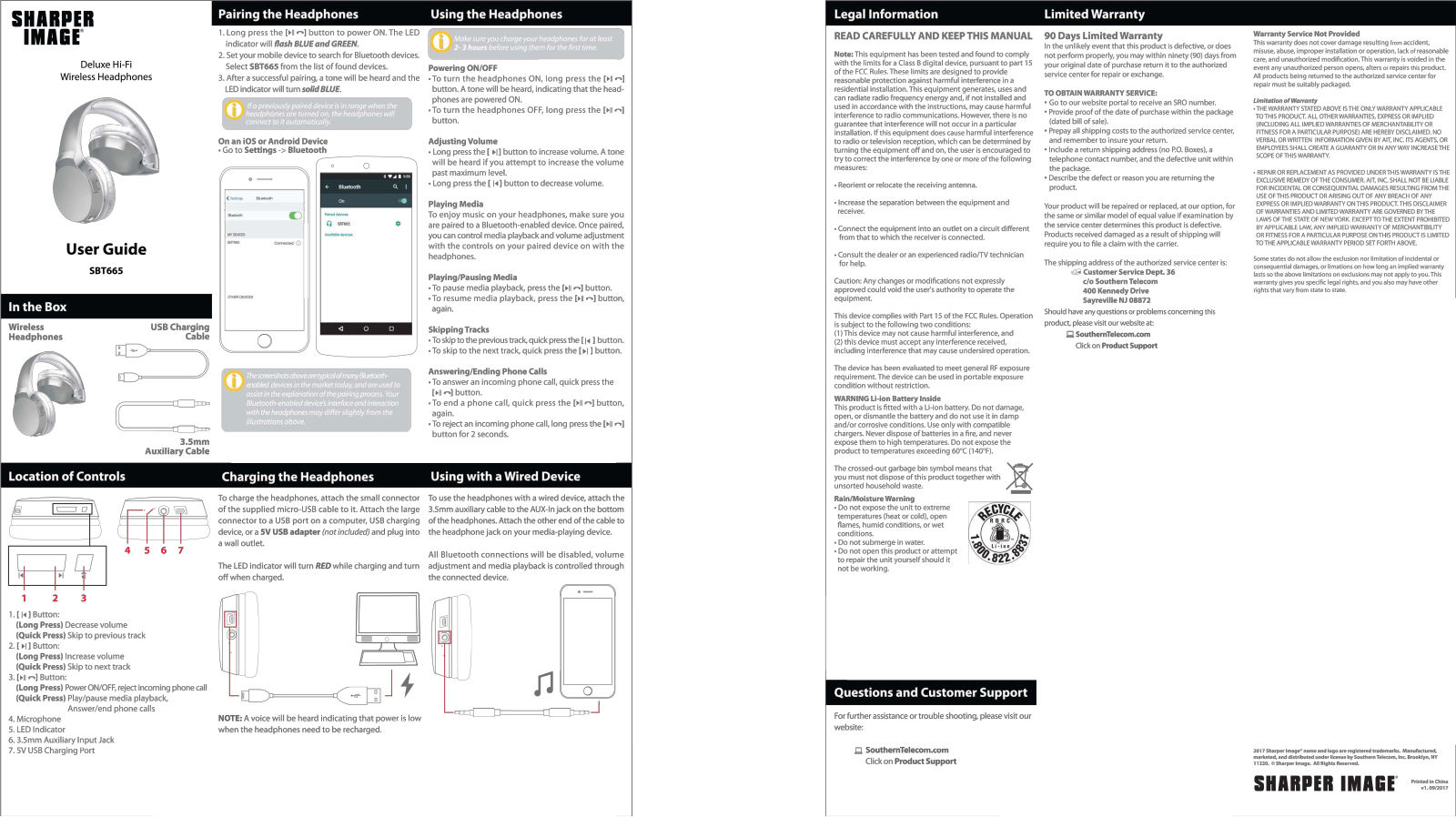 Sharper image SBT665 User Manual