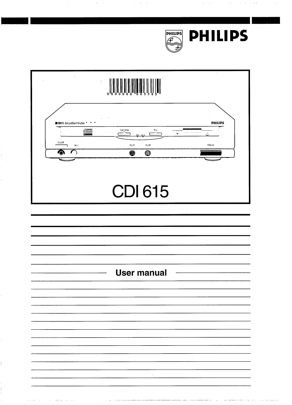 Philips CDI615-17 User Manual