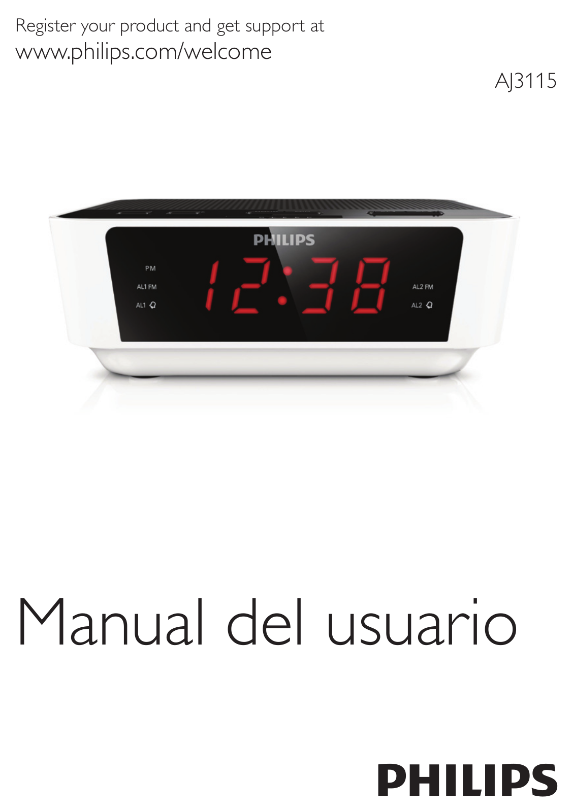 Philips Radio reloj con sintonización digital User Manual