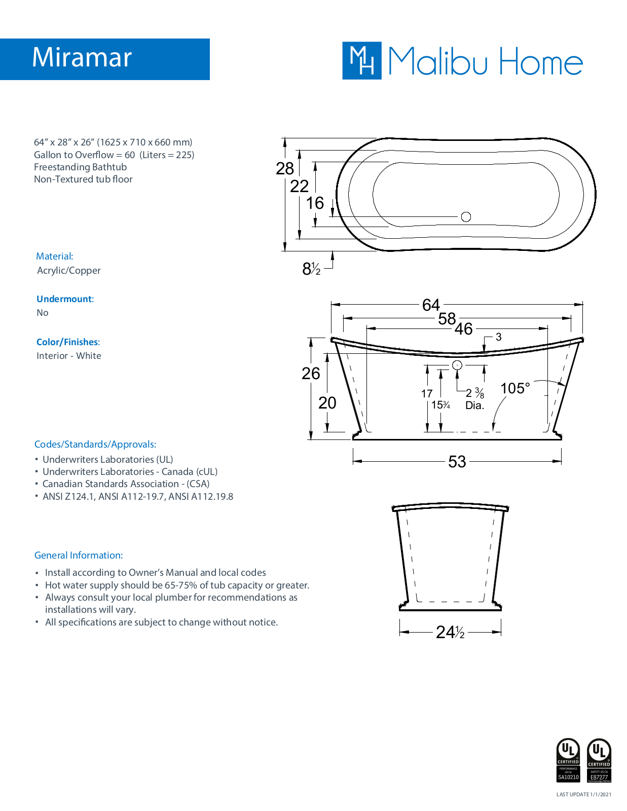 Malibu Home MLHM1321 Specifications - ManualMachine.com