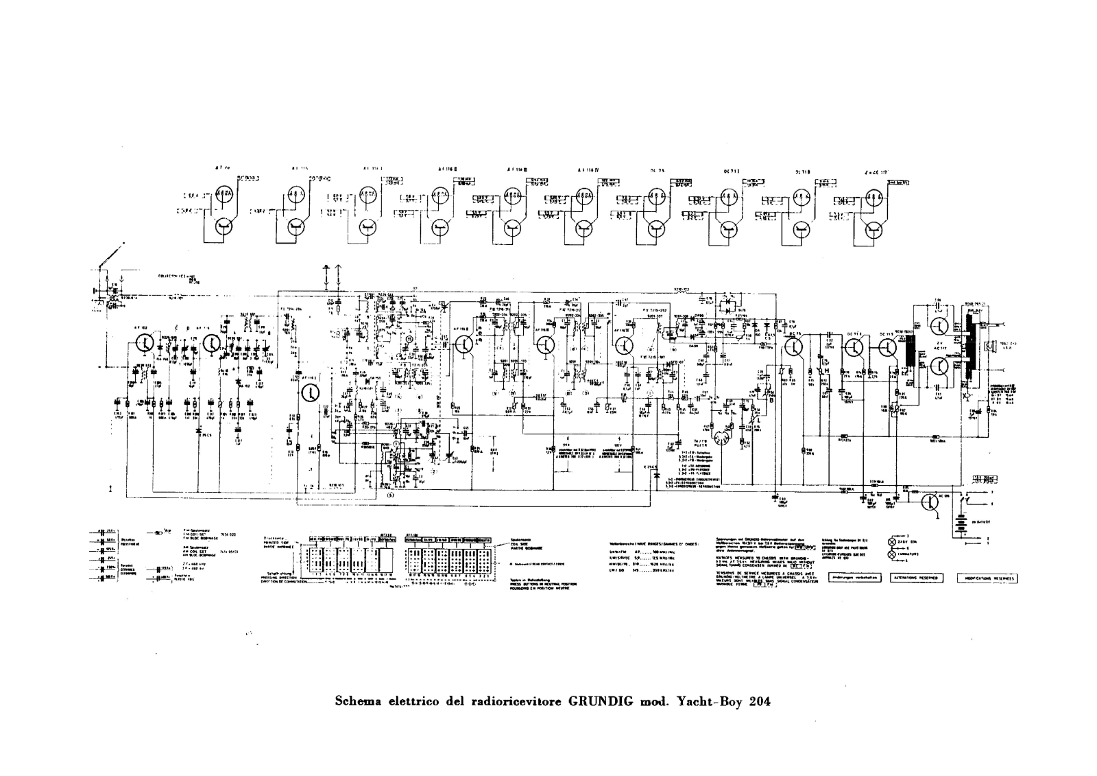 Grundig Yacht-Boy-204 Schematic