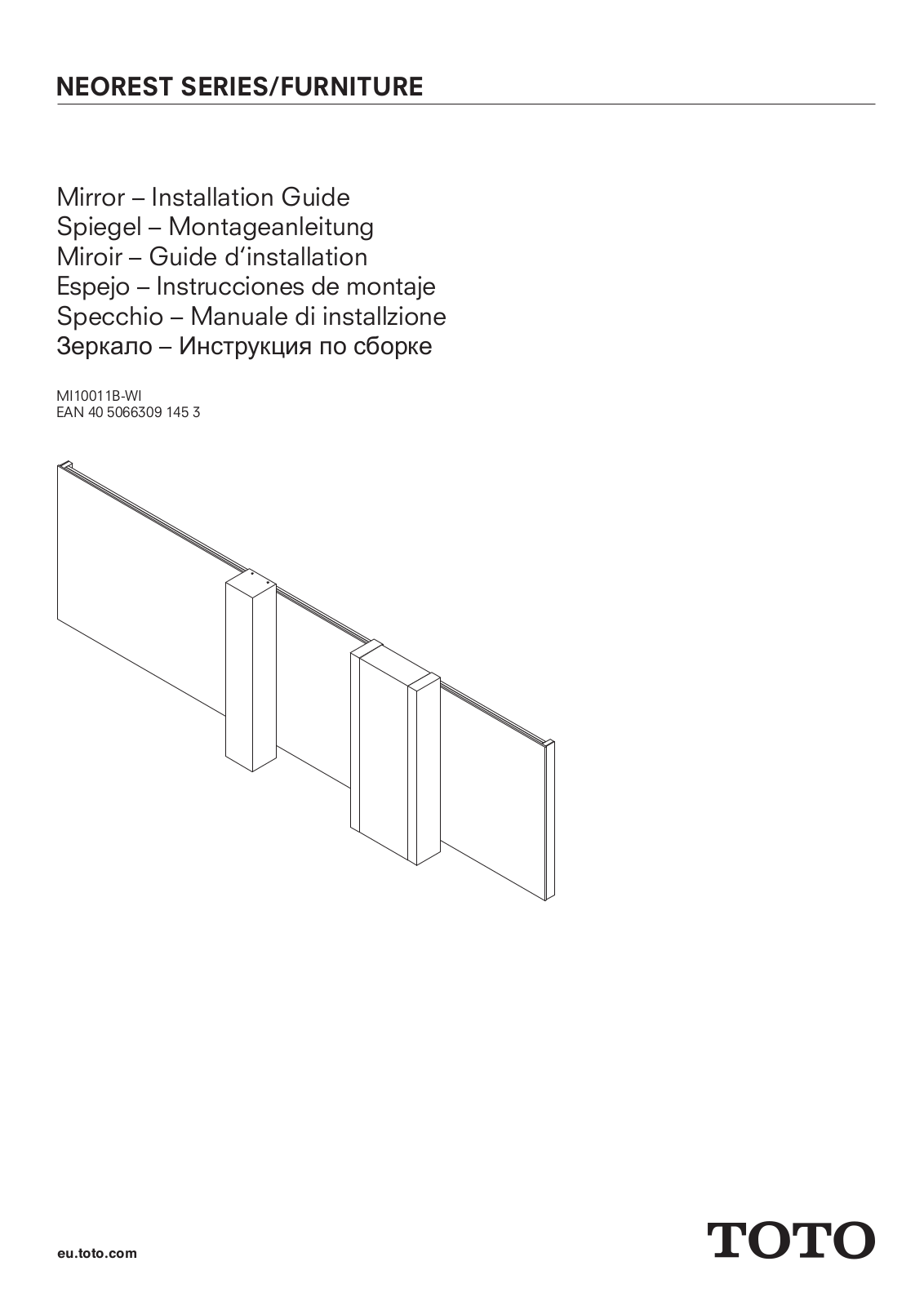 Toto MI10011B-WI User Manual