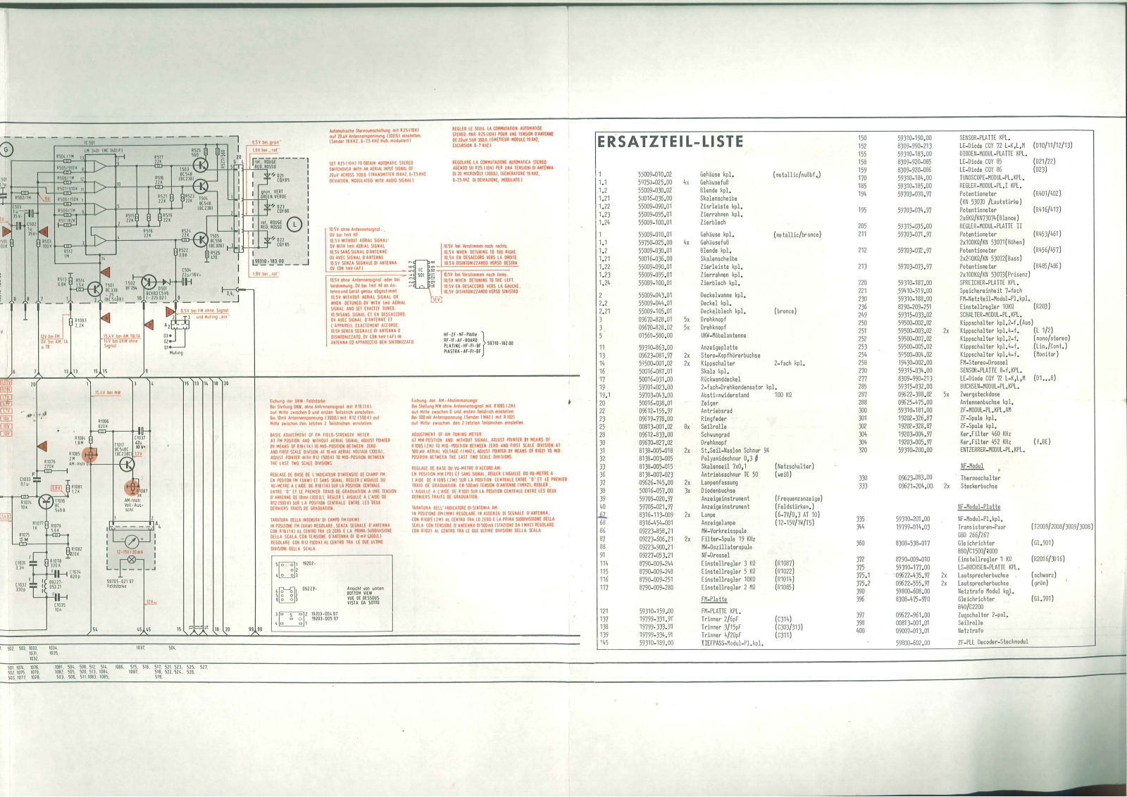 Grundig Receiver 30 Schematic