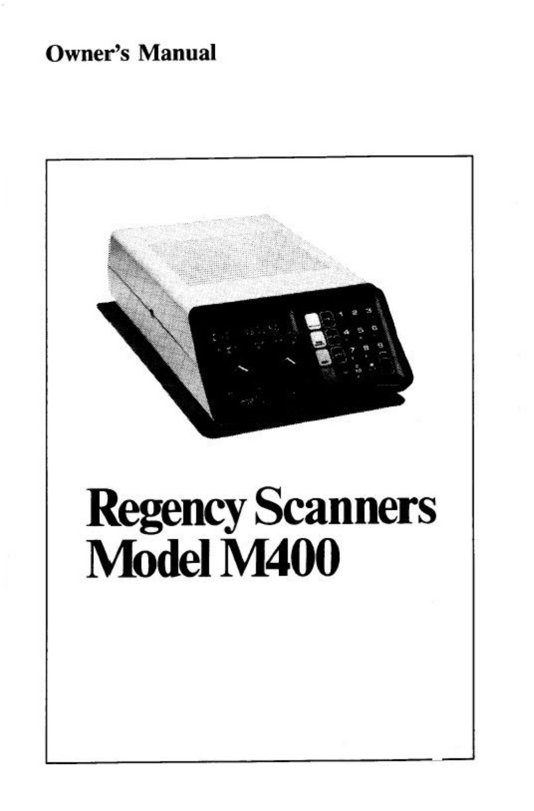 Regency M400 User manual - ManualMachine.com