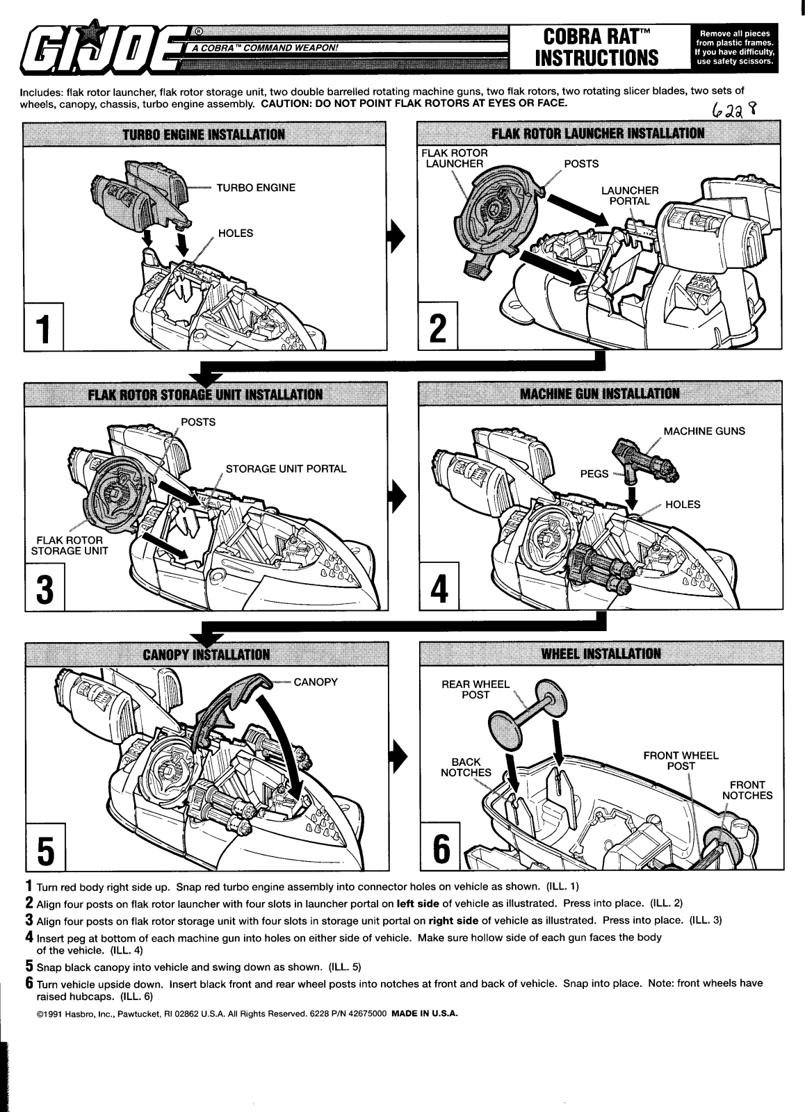 HASBRO GIJoe-Cobra Rat User Manual