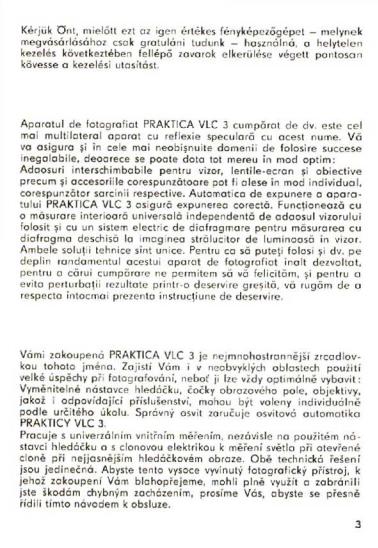 Praktica VLC3 User Manual