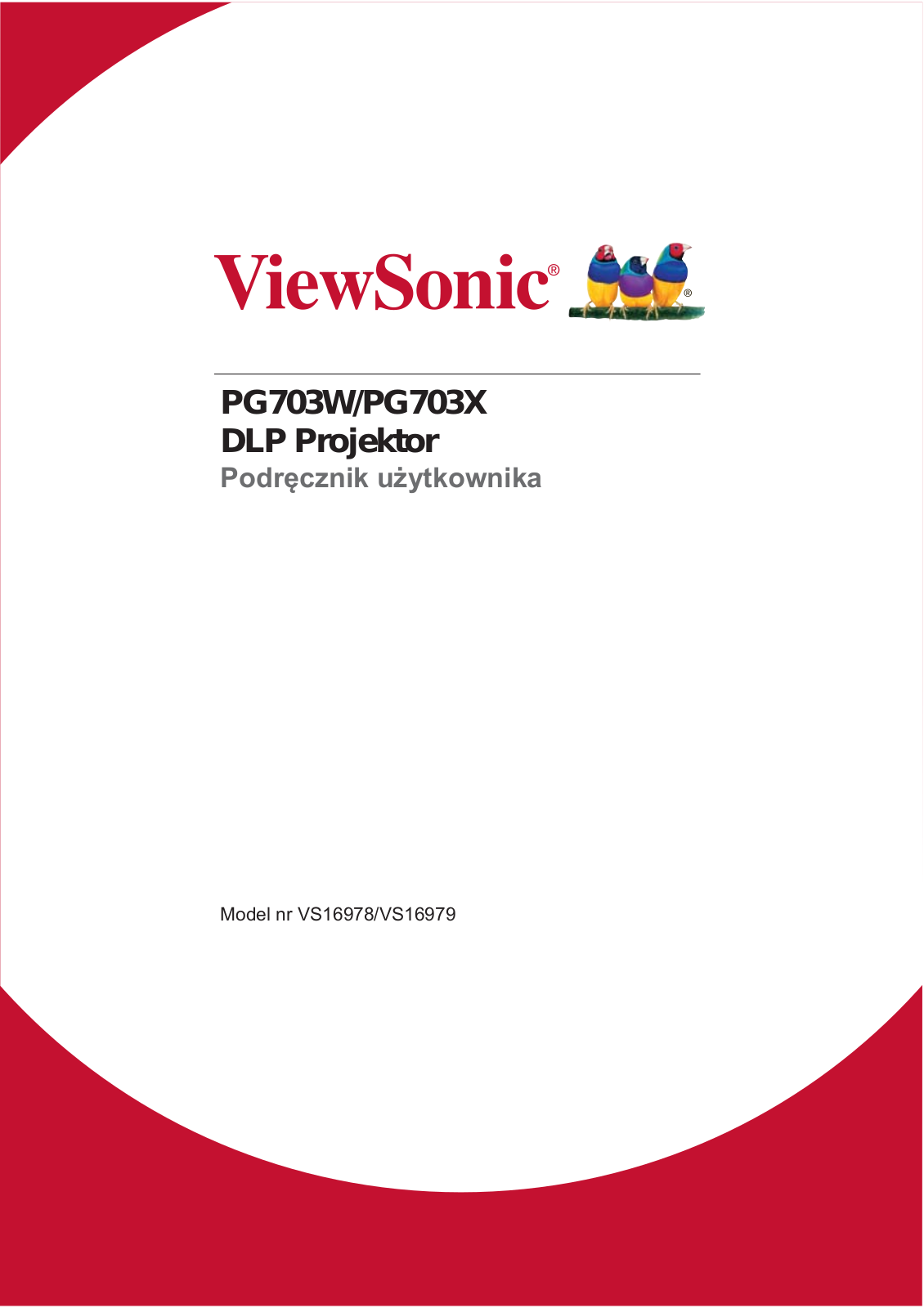 ViewSonic PG703W User Manual