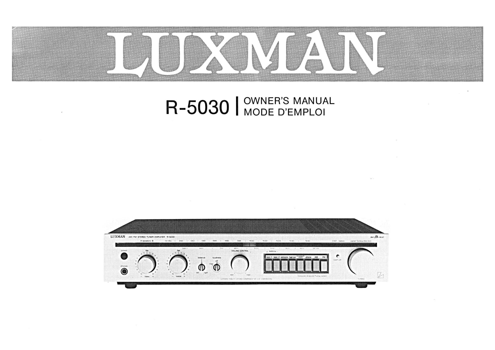 Luxman R-5030 Owners Manual