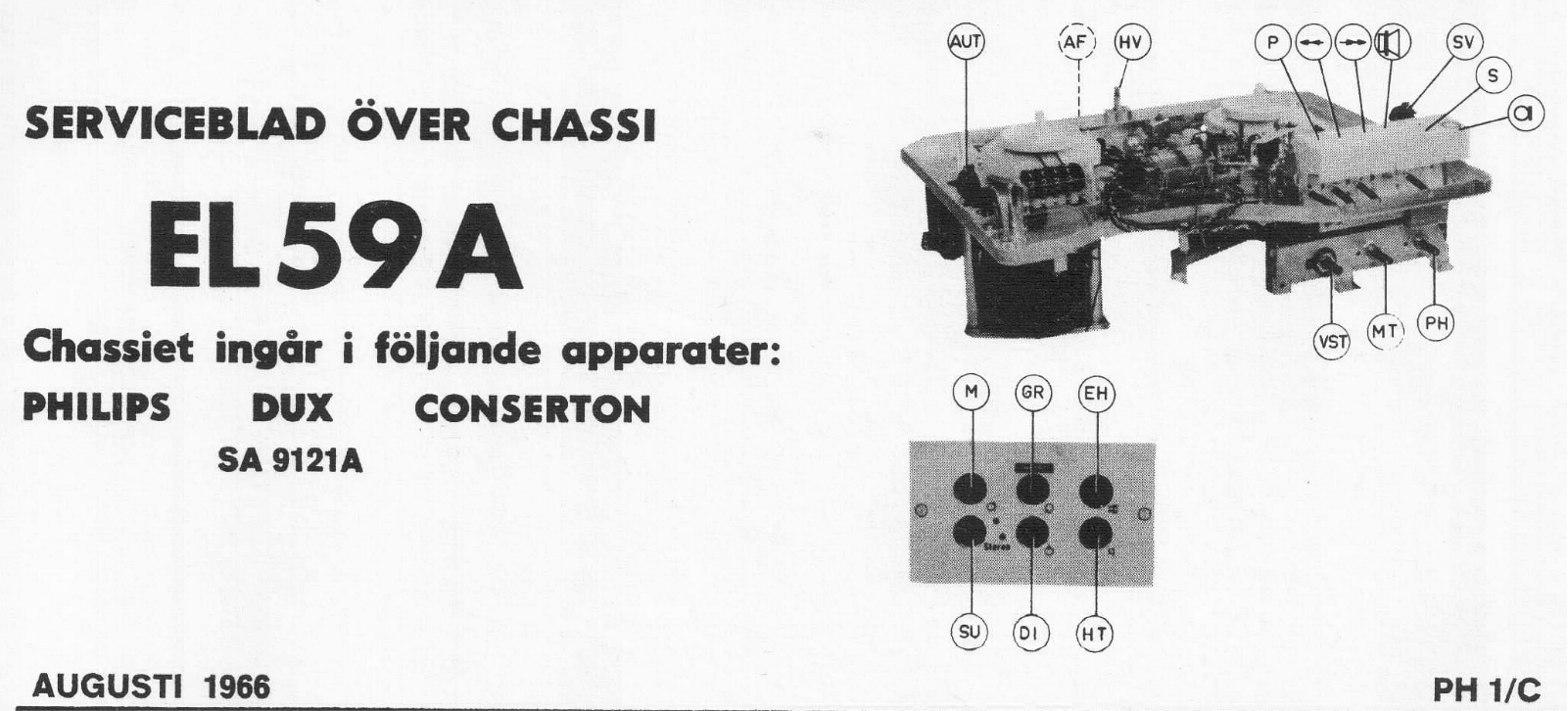 Philips EL59a Schematic