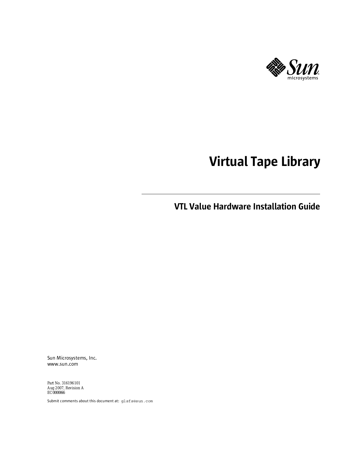 Sun Microsystems EC000066 User Manual