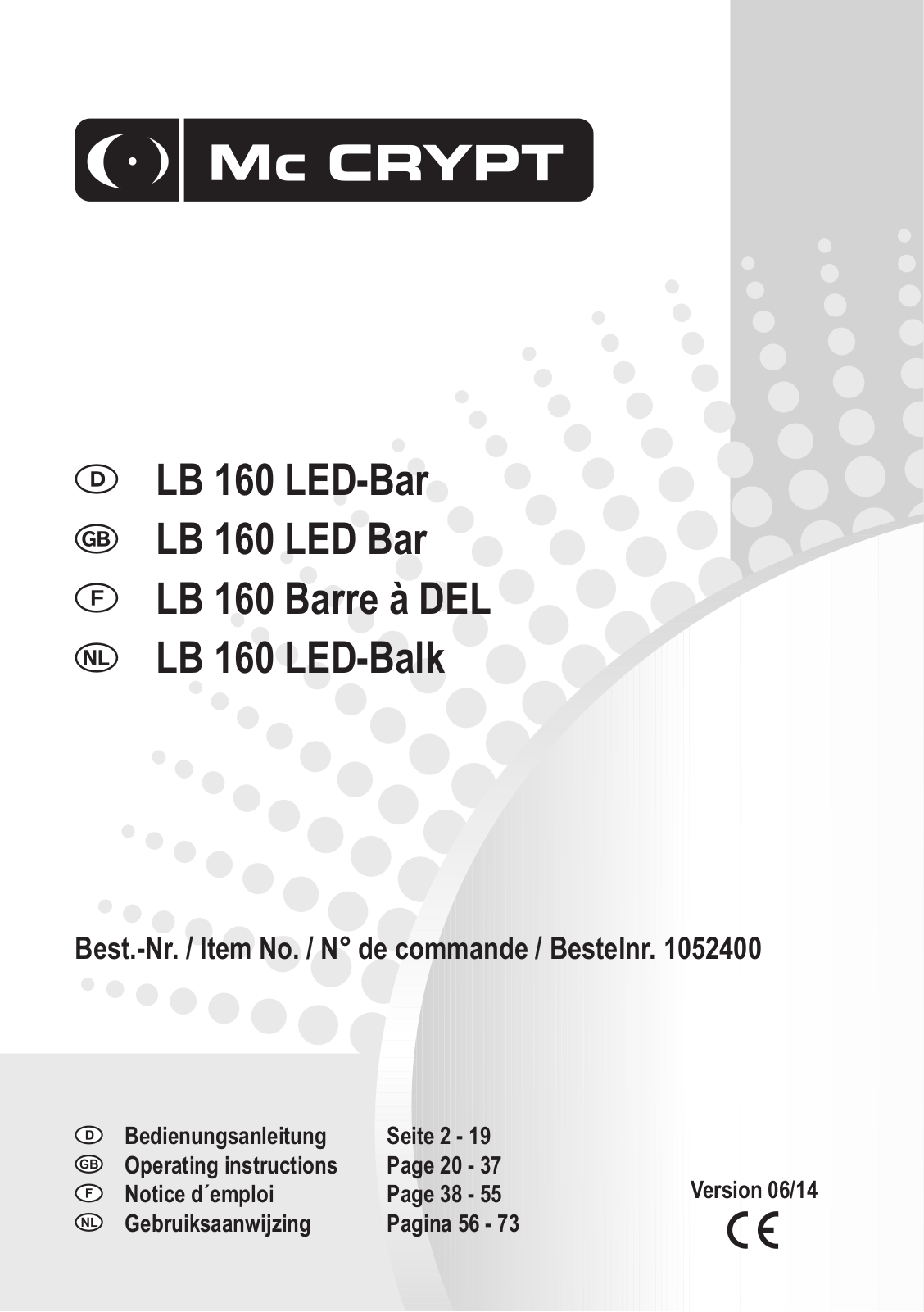 Mc Crypt LB160 User guide