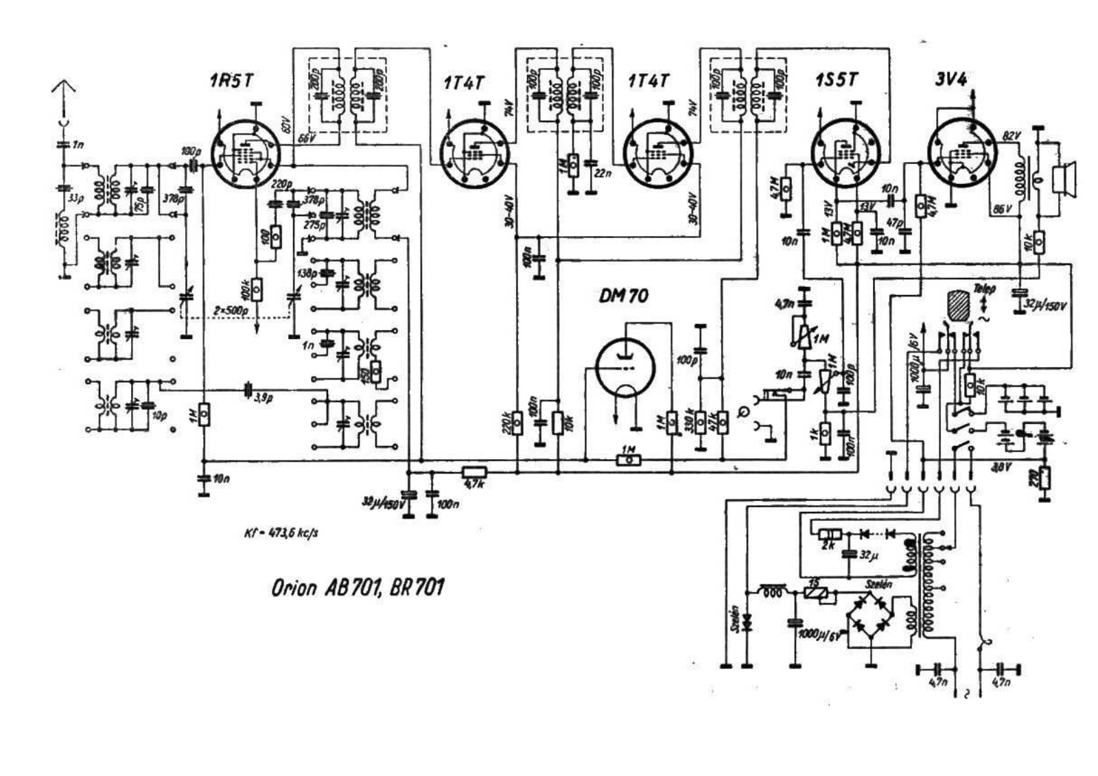 Orion ab701, br701 schematic