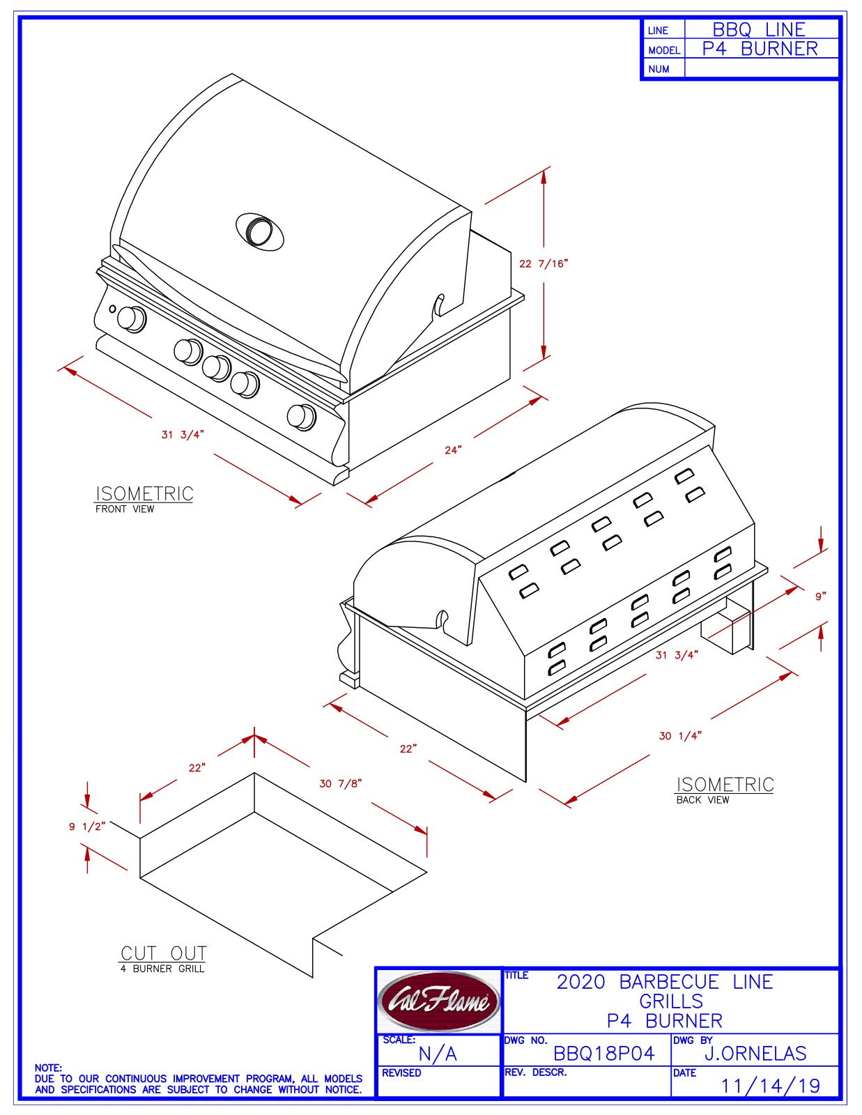 Cal Flame FMN1124 Specifications - ManualMachine.com